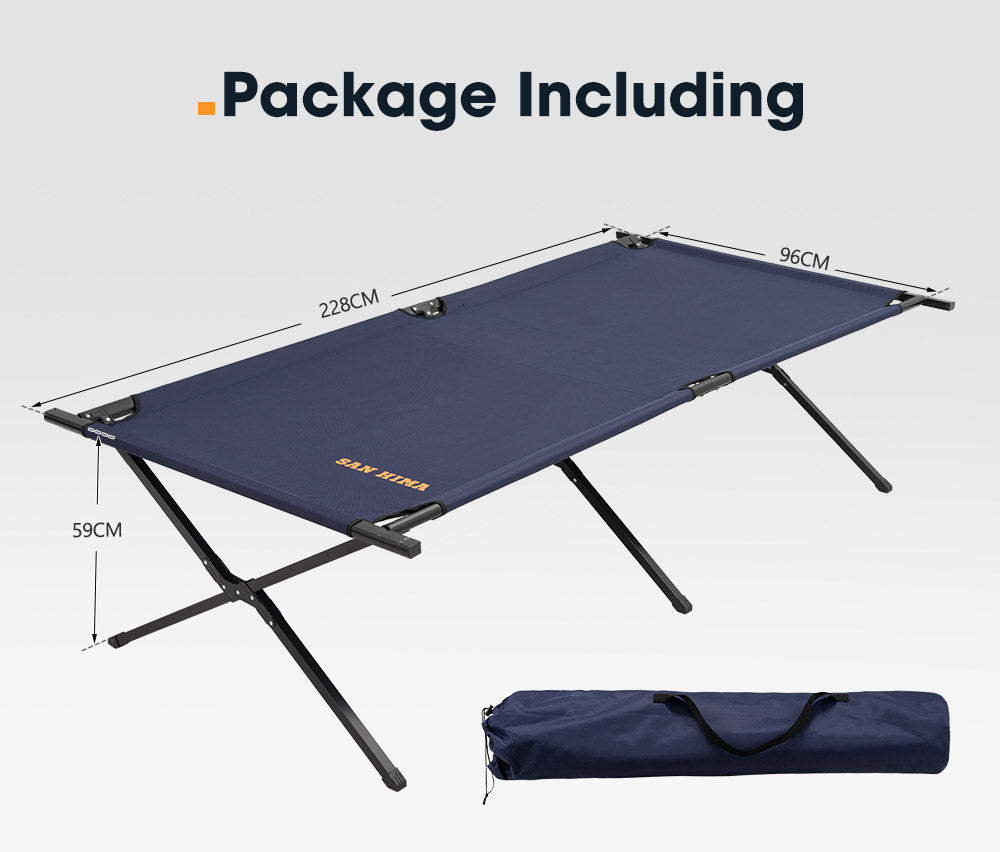 San Hima Folding Camping Bed Stretcher Portable Light Weight With Carry Bag 4WD - Sunyee