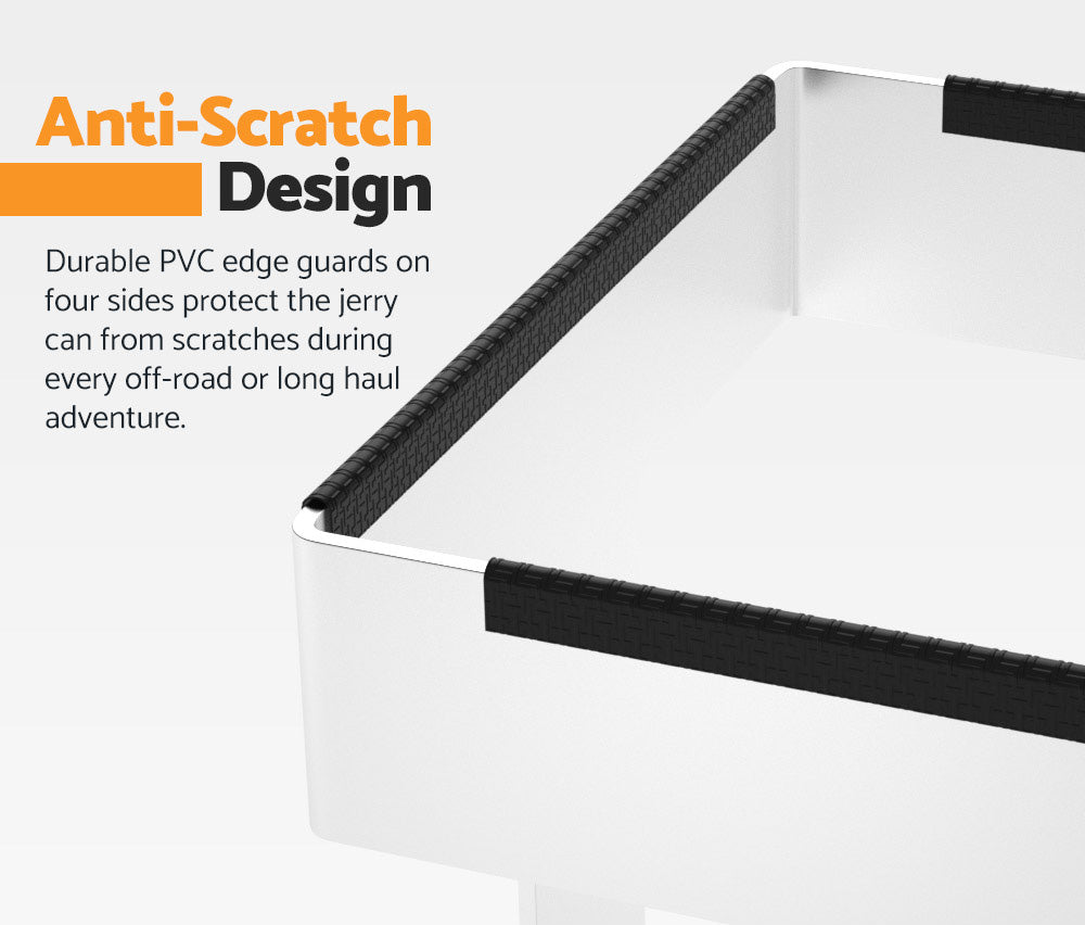 20L Jerry Can Holder Galvanized Steel 4x4 Camper Trailer Caravan Offroad - Sunyee