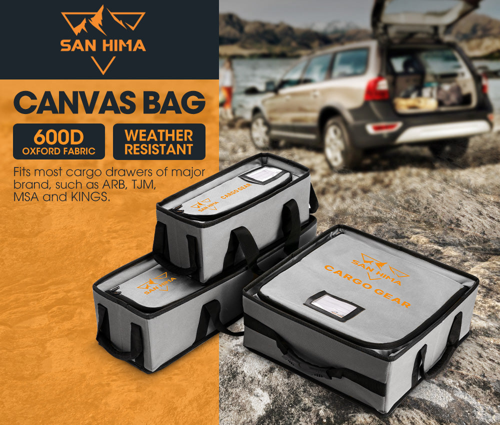 San Hima Tough Canvas Bag Camping Storage Bag Weather Resistant 4WD - Sunyee
