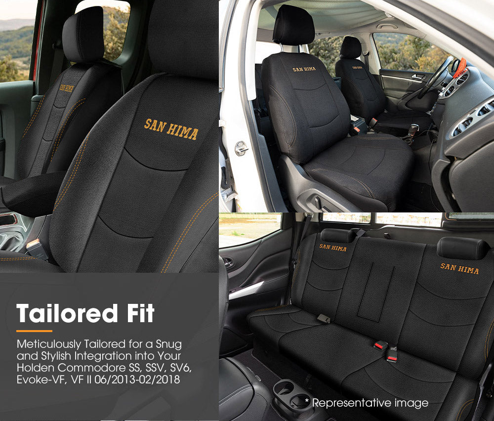 San Hima Car Seat Covers For Holden Commodore Full Set Double Cab 2013-2018 - Sunyee