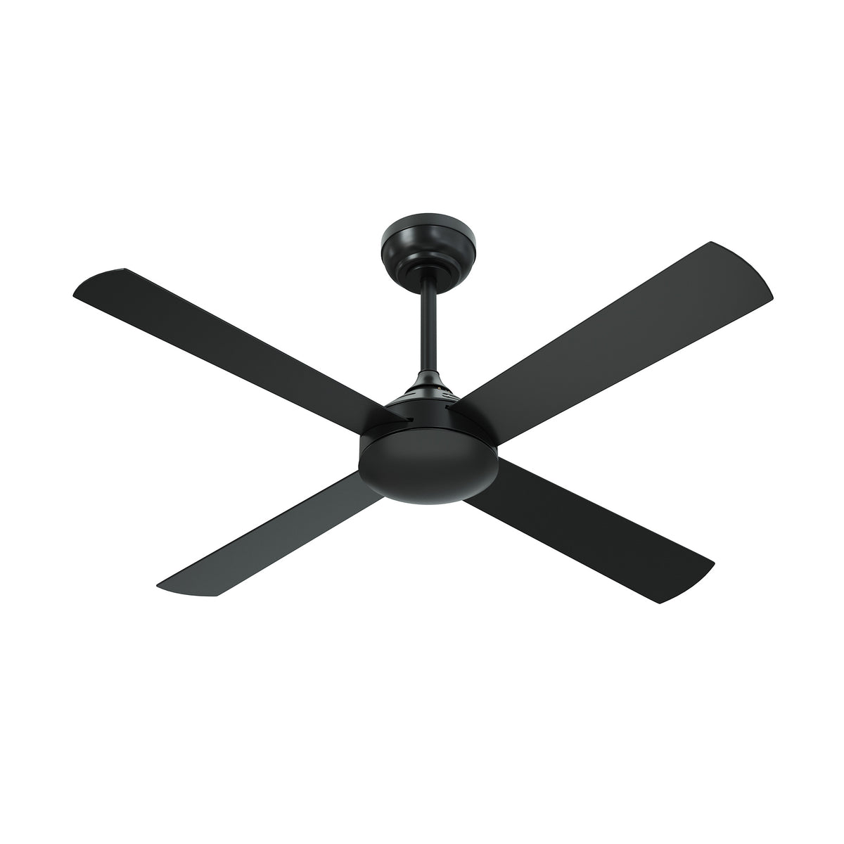 Vevare 52'' Ceiling Fan AC Motor with Remote Control Timer 4 Blades Fans Black - Sunyee