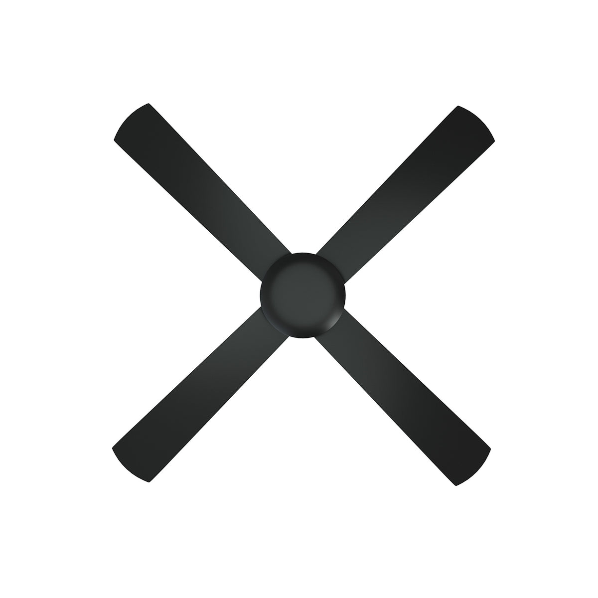 Vevare 52'' Ceiling Fan AC Motor with Remote Control Timer 4 Blades Fans Black - Sunyee
