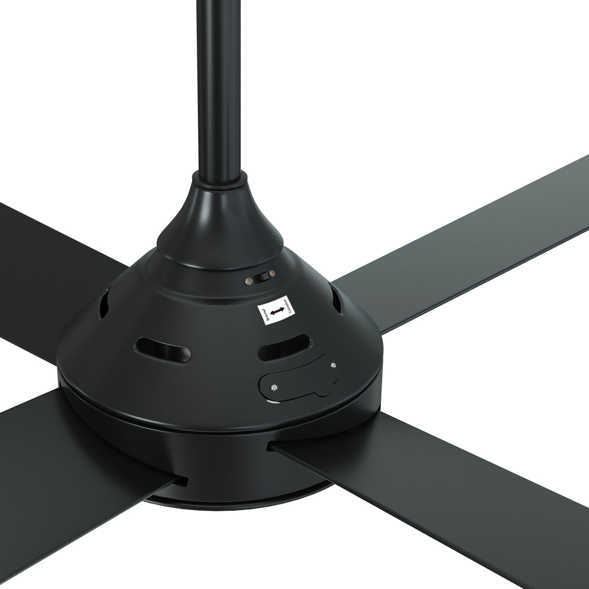 Vevare 52'' Ceiling Fan AC Motor with Remote Control Timer 4 Blades Fans Black - Sunyee
