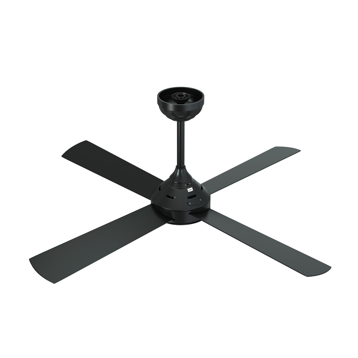 Vevare 52'' Ceiling Fan AC Motor with Remote Control Timer 4 Blades Fans Black - Sunyee