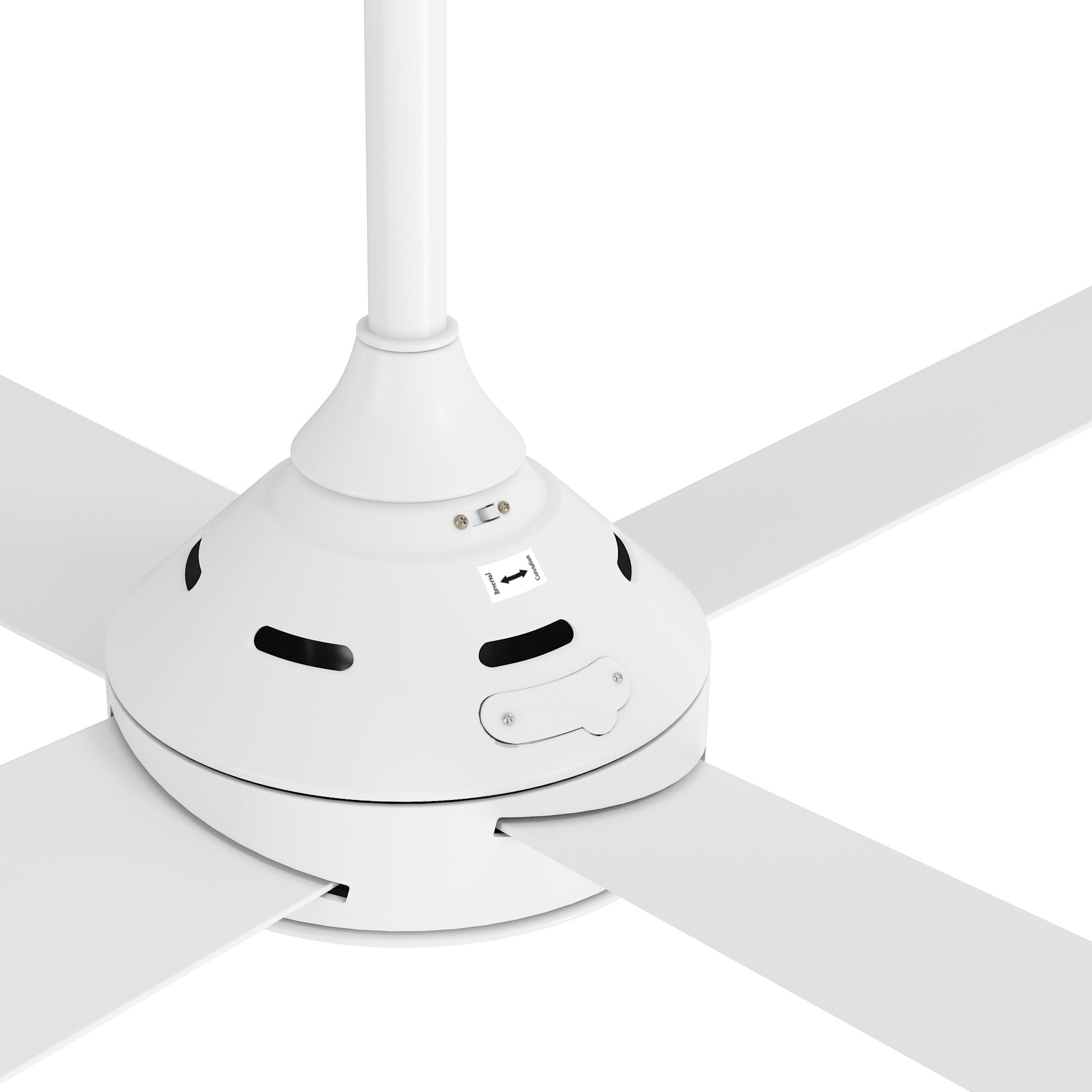 Vevare 52'' Ceiling Fan AC Motor with Remote Control Timer 4 Blades Fans White - Sunyee