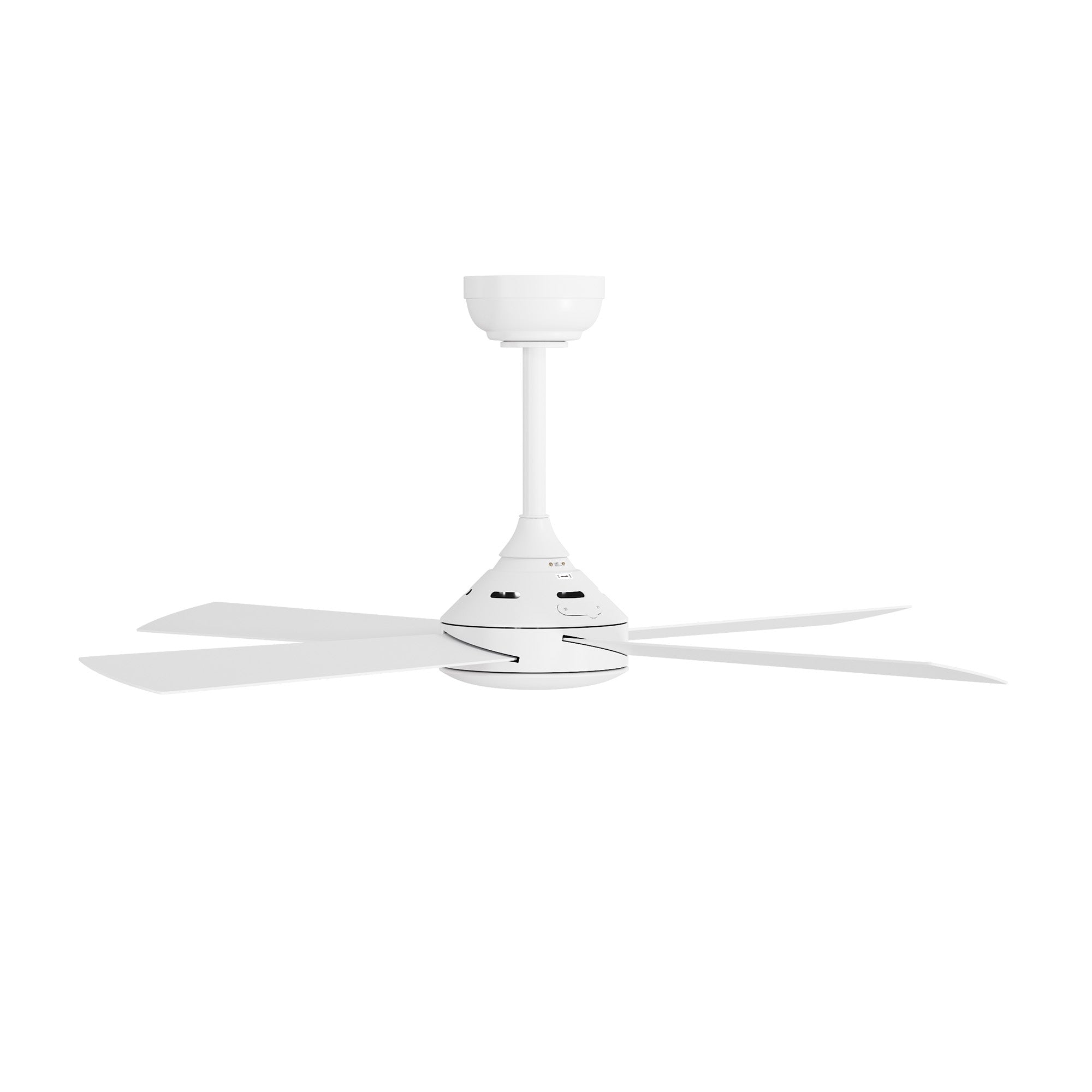 Vevare 52'' Ceiling Fan AC Motor with Remote Control Timer 4 Blades Fans White - Sunyee