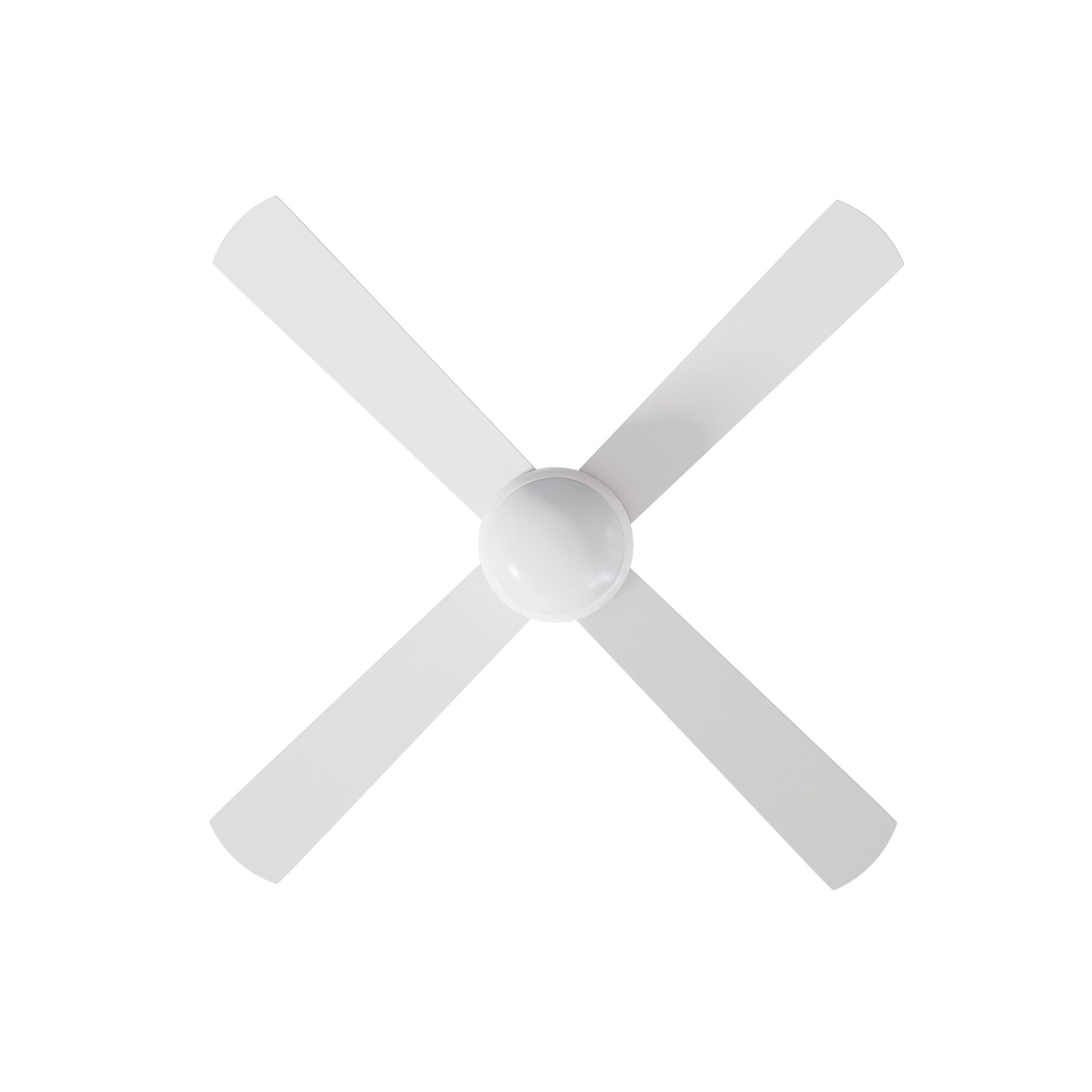 Vevare 52'' Ceiling Fan AC Motor With Light Remote Control Fans 4 Blades White - Sunyee