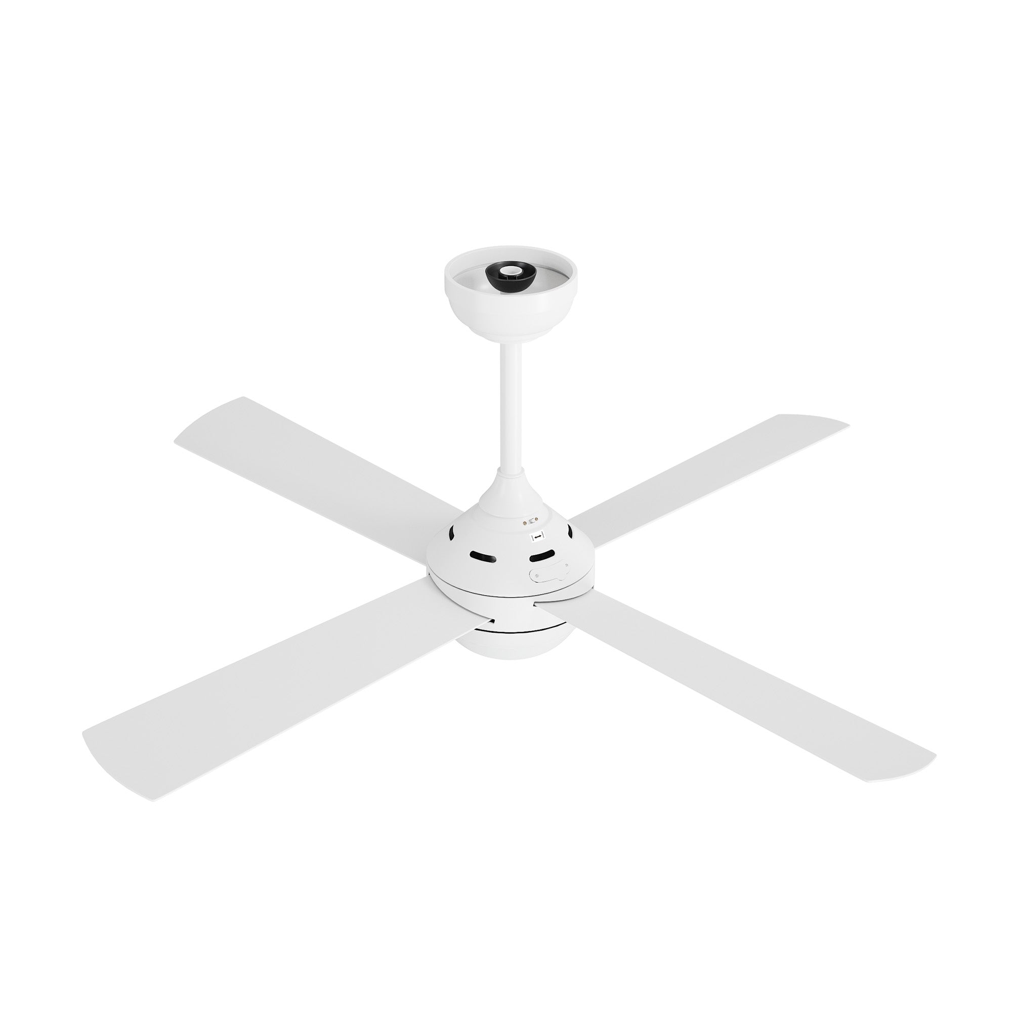 Vevare 52'' Ceiling Fan AC Motor With Light Remote Control Fans 4 Blades White - Sunyee