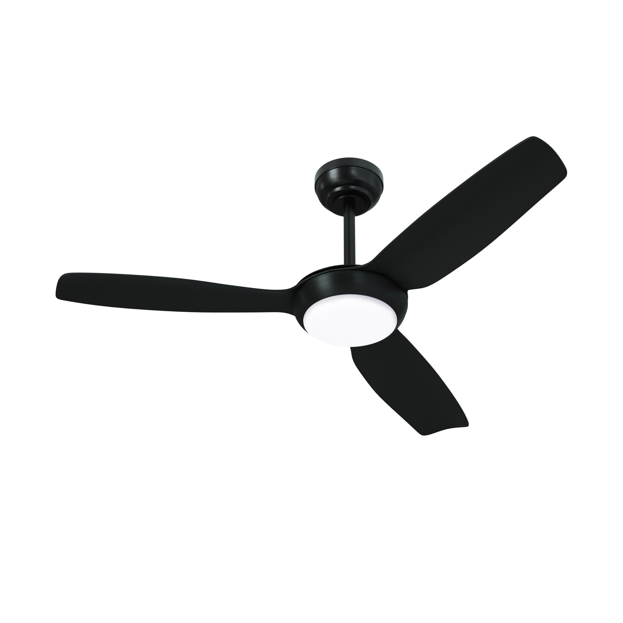Vevare 52" Ceiling Fan DC Motor With Light Remote Control 5 Speed Fans Black - Sunyee