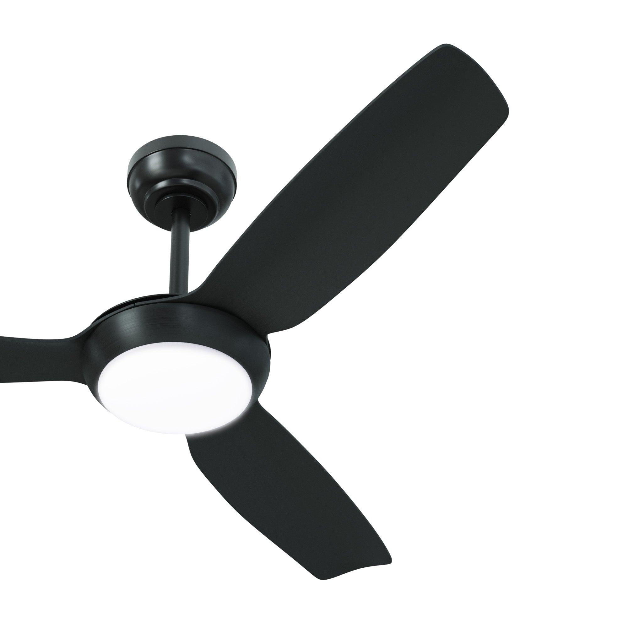 Vevare 52" Ceiling Fan DC Motor With Light Remote Control 5 Speed Fans Black - Sunyee
