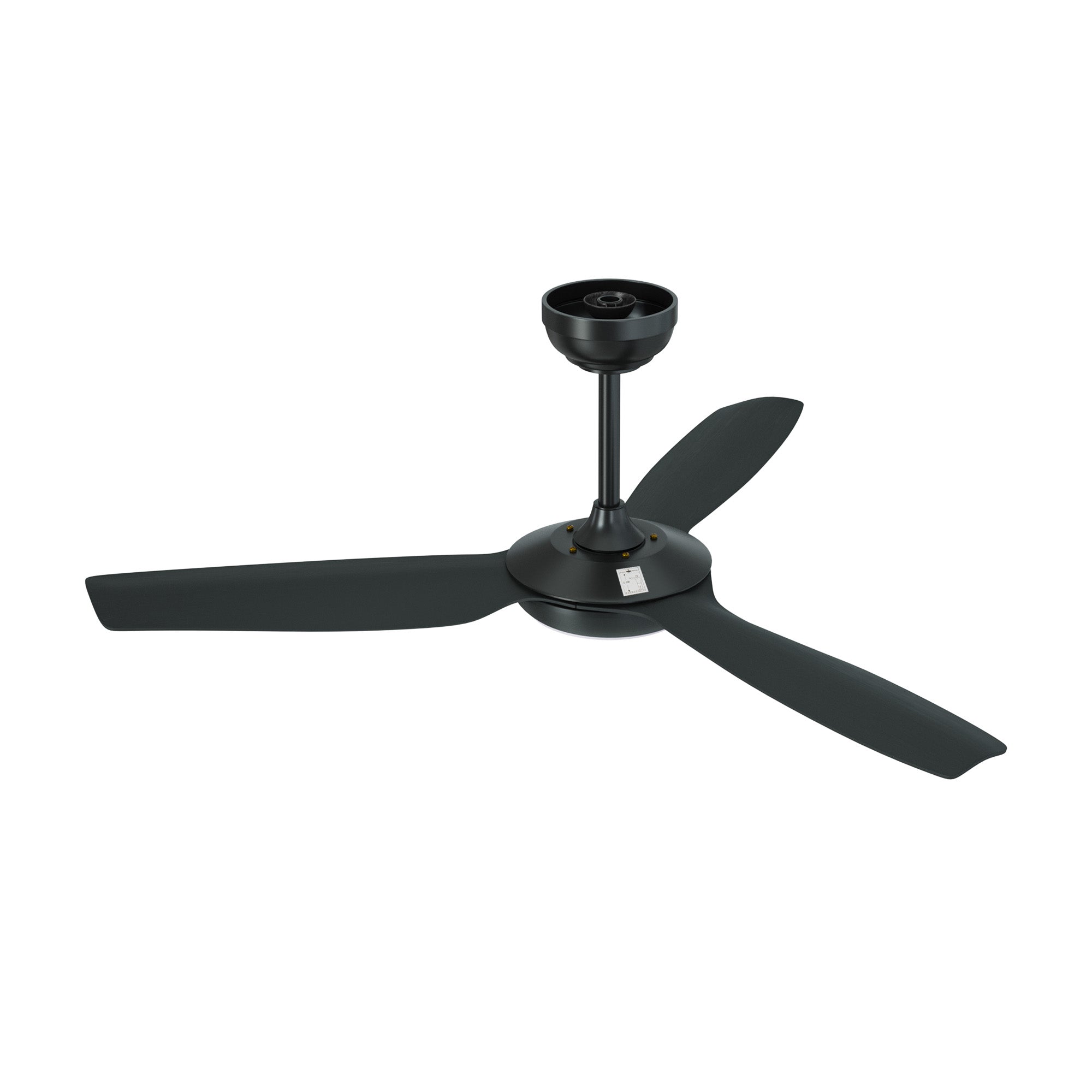 Vevare 52" Ceiling Fan DC Motor With Light Remote Control 5 Speed Fans Black - Sunyee