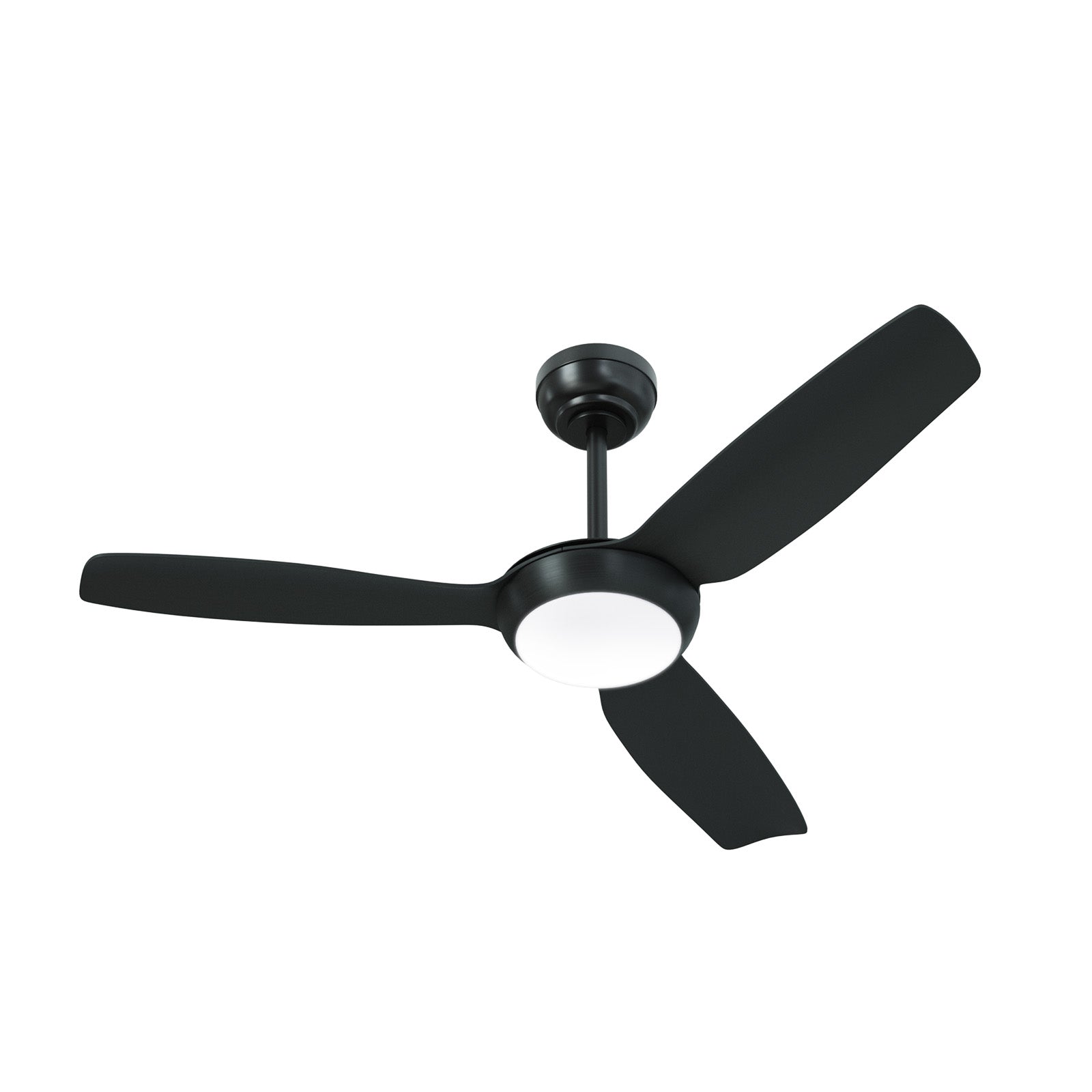 Vevare 52" Ceiling Fan DC Motor With Light Remote Control 5 Speed Fans Black - Sunyee