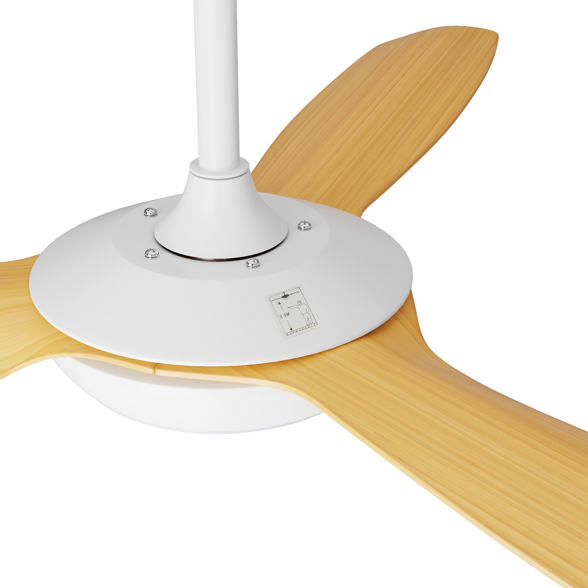 Vevare 52" Ceiling Fan DC Motor With Light Remote Control 5 Speed Fans Wood - Sunyee