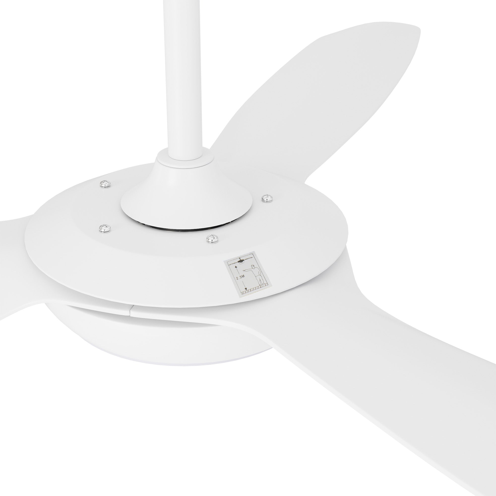 Vevare 52" Ceiling Fan DC Motor With Light Remote Control 5 Speed Fans White - Sunyee