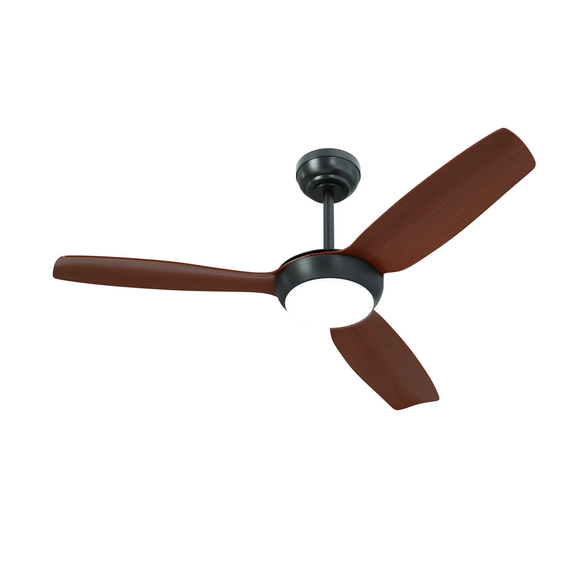 Vevare 52" Ceiling Fan DC Motor With Light Remote Control 5 Speed Fans Walnut - Sunyee