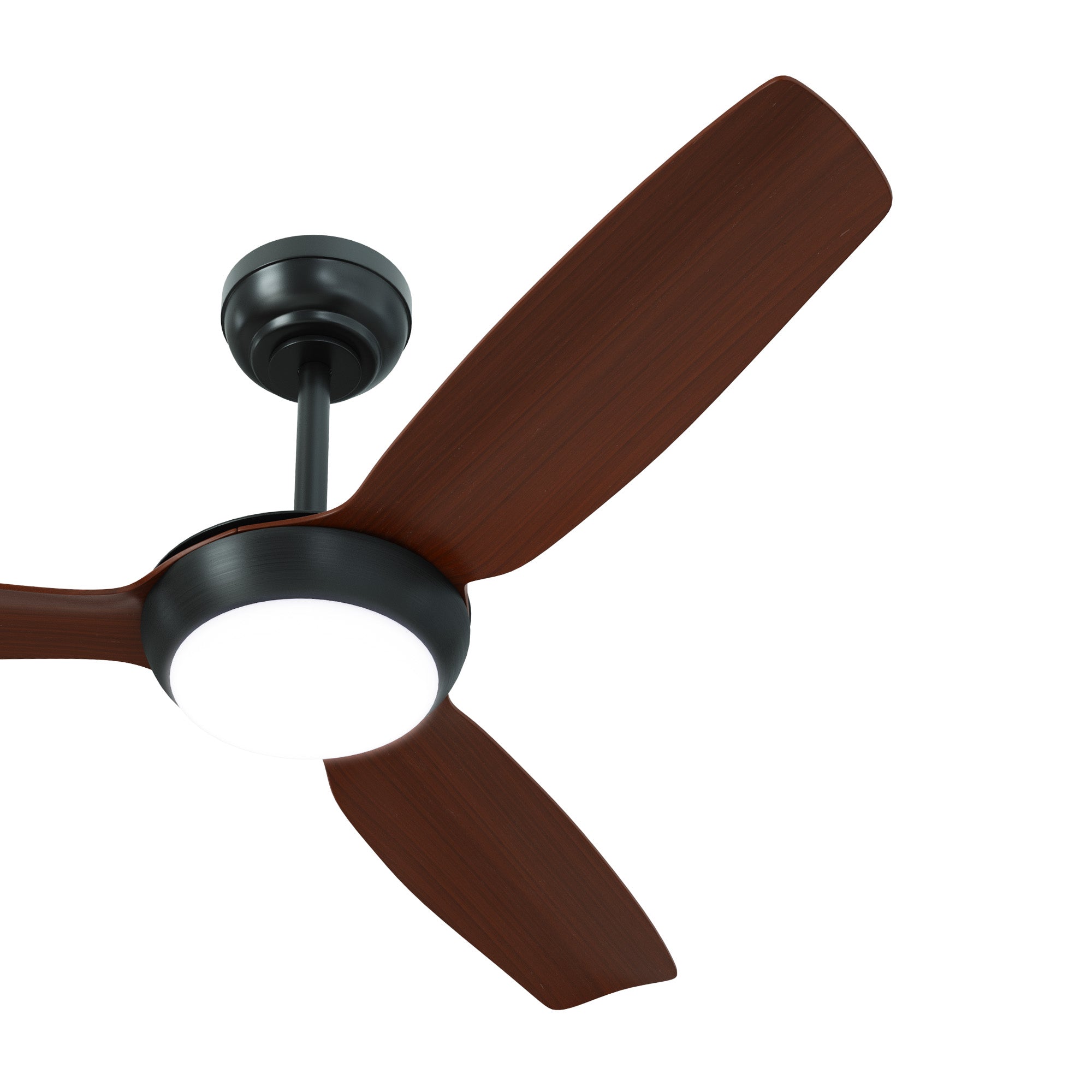 Vevare 52" Ceiling Fan DC Motor With Light Remote Control 5 Speed Fans Walnut - Sunyee