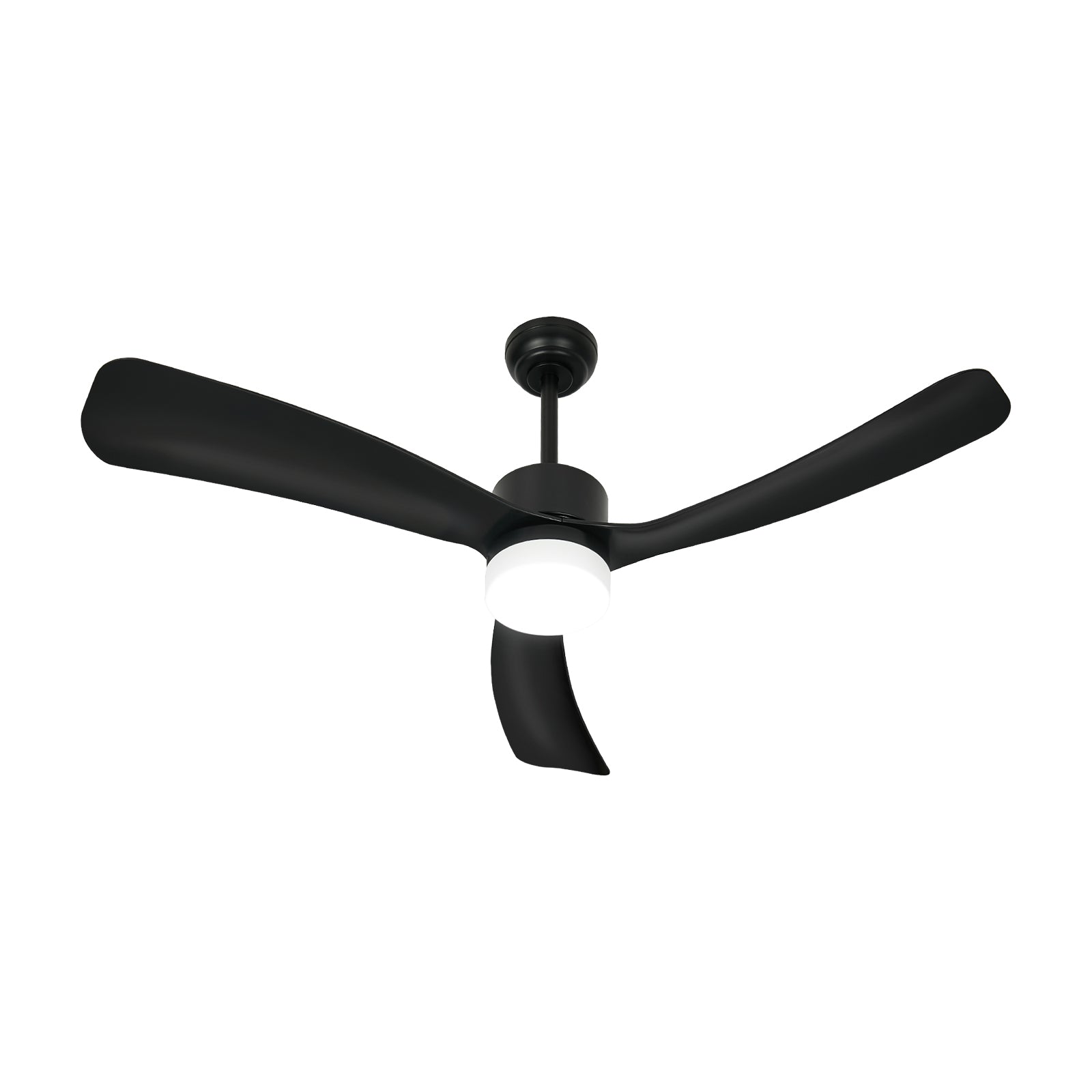 Vevare 52" Ceiling Fan With LED Light DC Motor 5 Speed Fans Remote Control Black - Sunyee