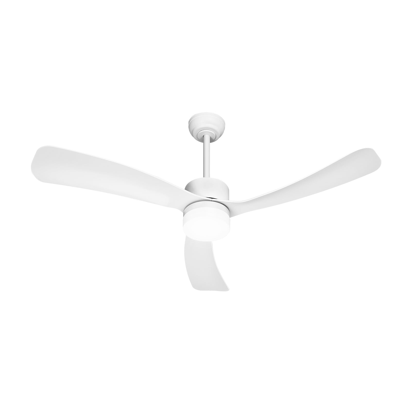 Vevare 52" Ceiling Fan With LED Light DC Motor 5 Speed Fans Remote Control White - Sunyee