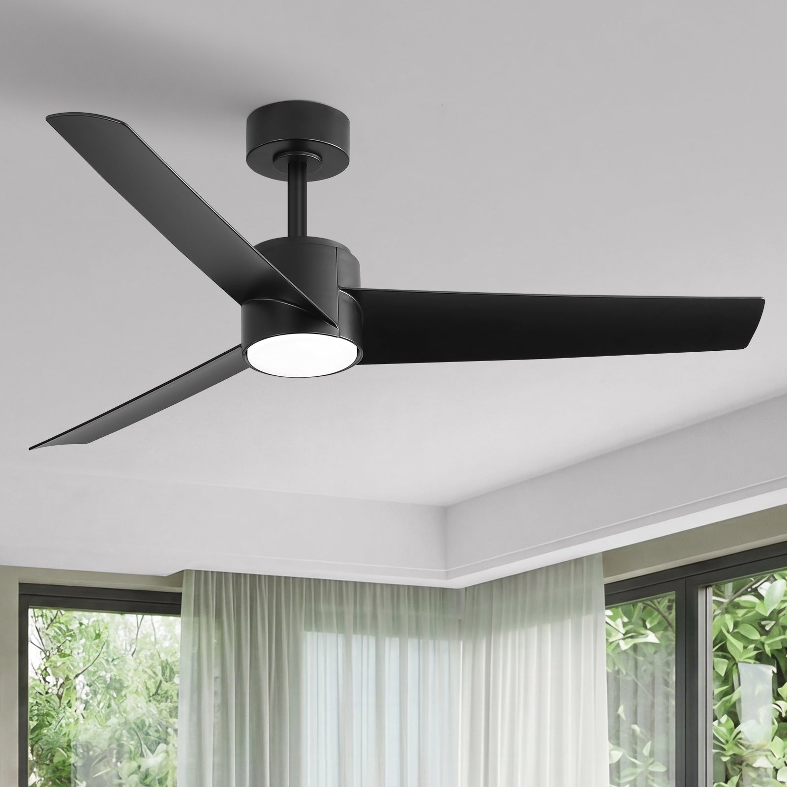 Vevare 52" Ceiling Fan With LED Light DC Motor 5 Speed Fans Remote Control Timer
