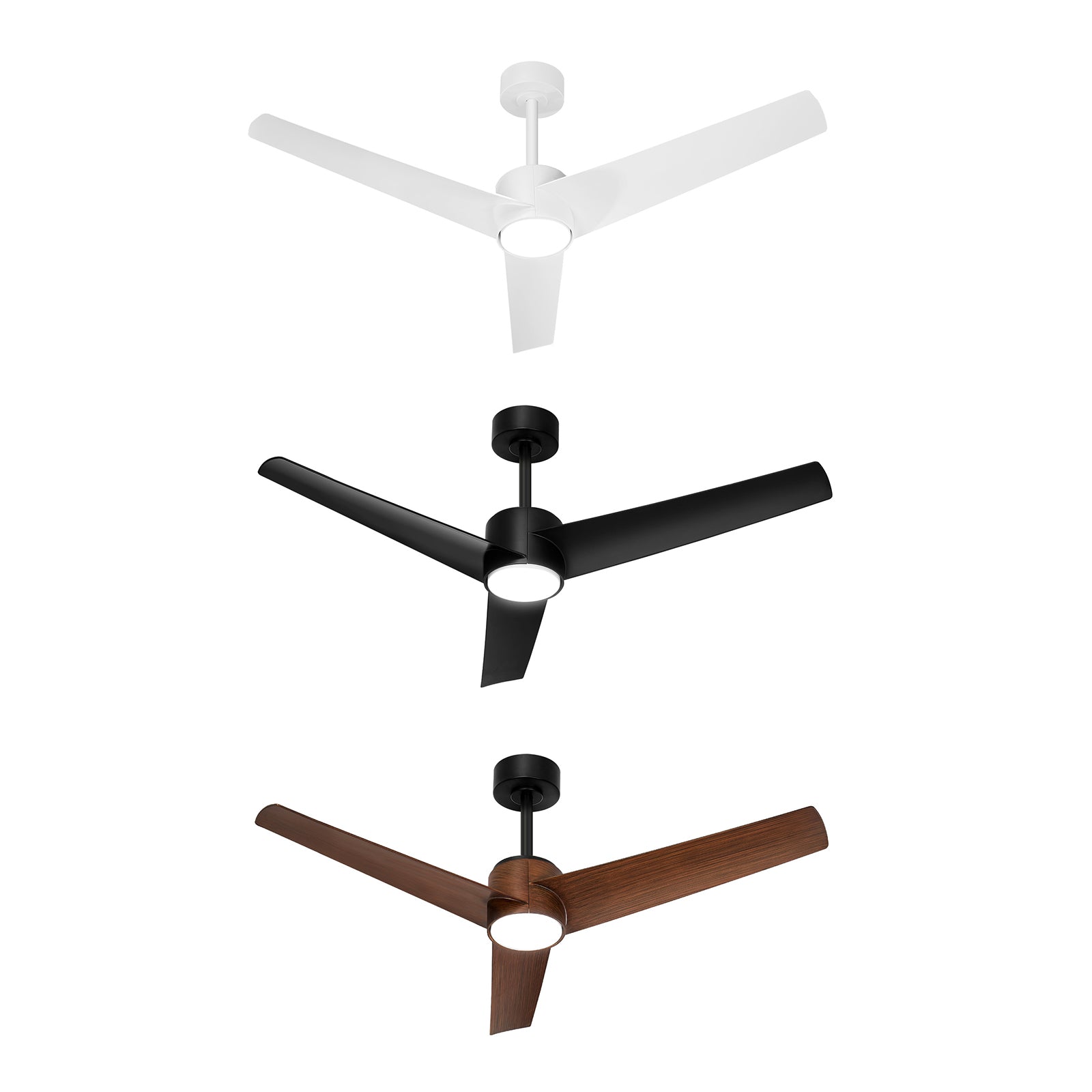 Vevare 52" Ceiling Fan With LED Light DC Motor 5 Speed Fans Remote Control Timer