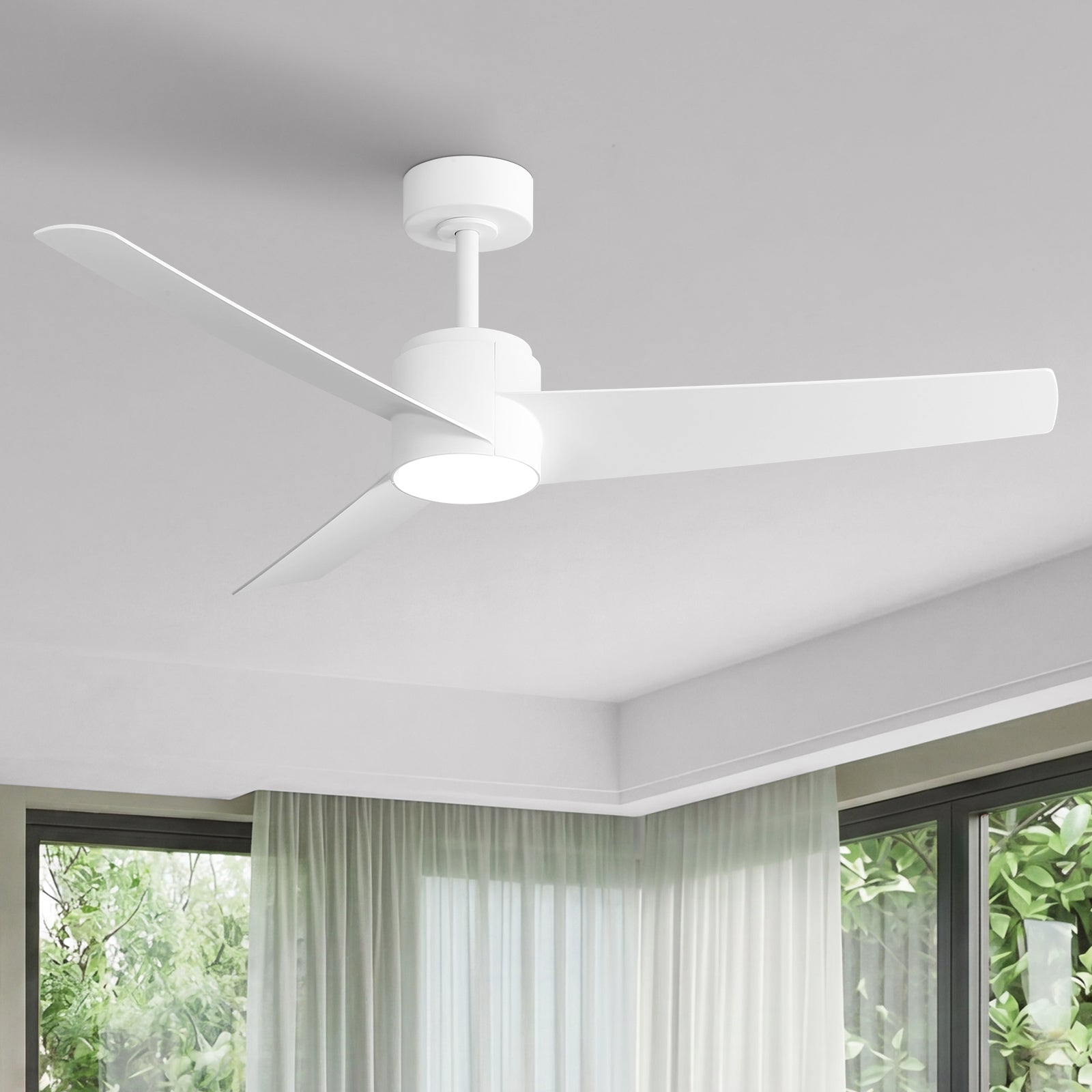 Vevare 52" Ceiling Fan With LED Light DC Motor 5 Speed Fans Remote Control Timer