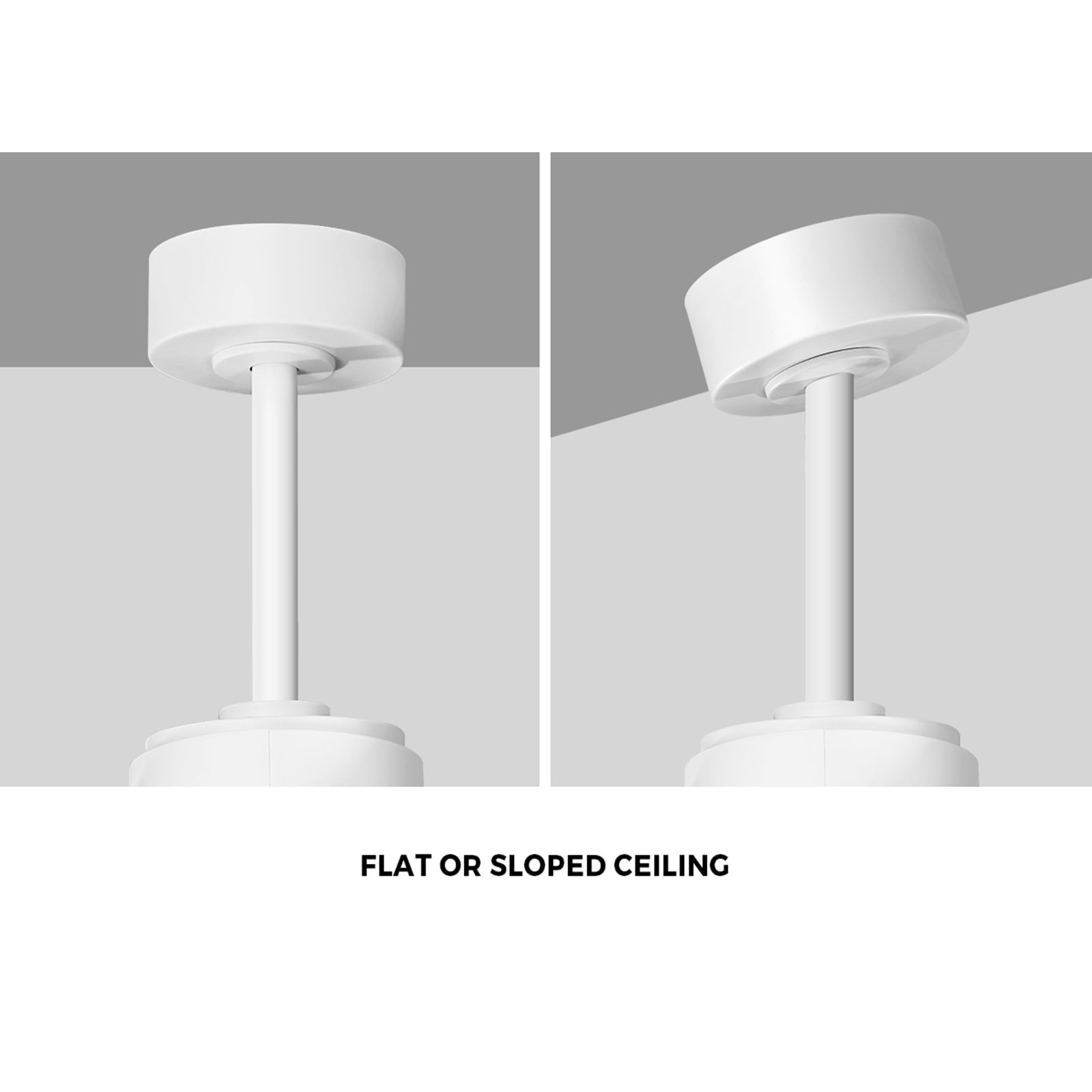 Vevare 52" Ceiling Fan With Light DC Motor 5 Speed Remote Control Timer White