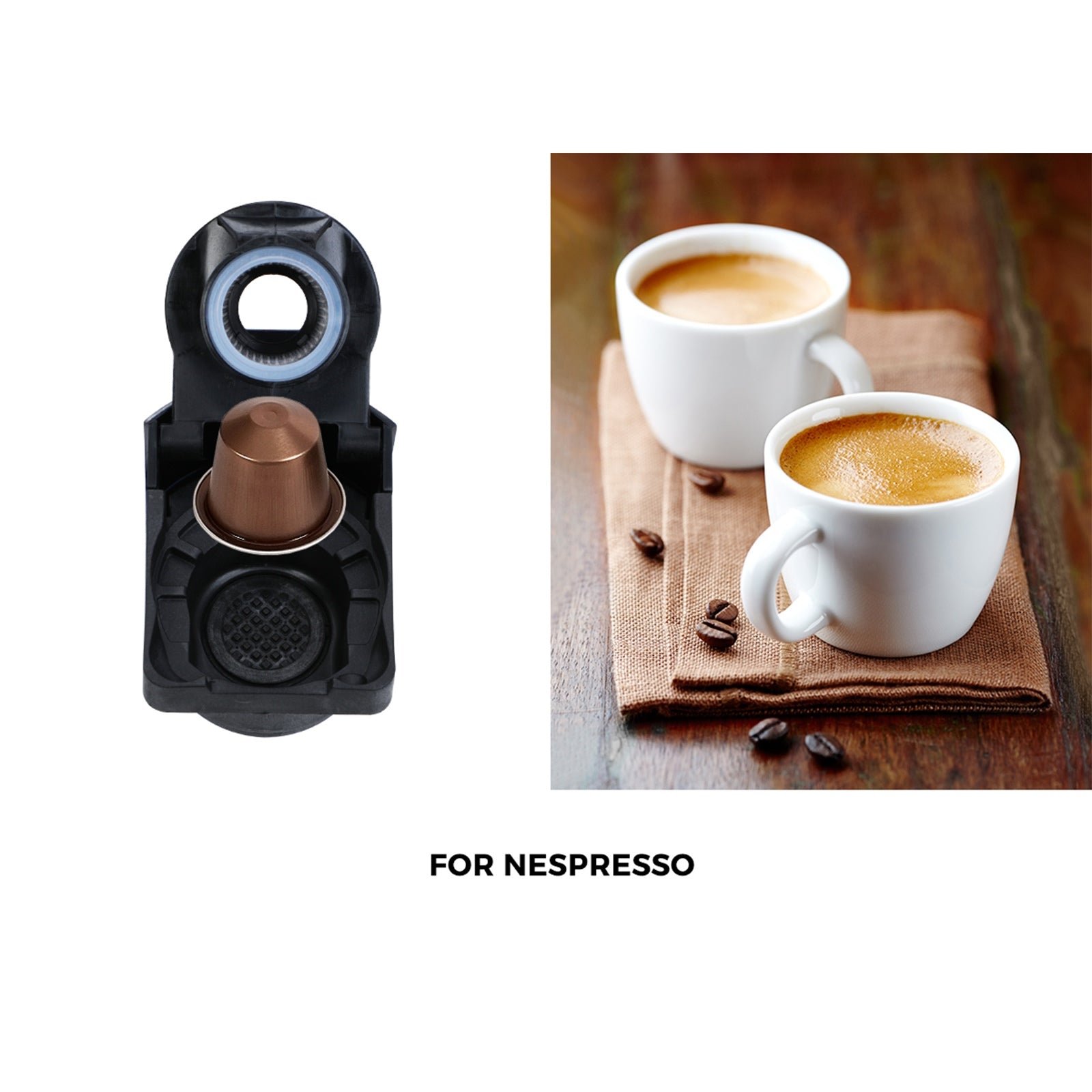 Vevare Capsule Coffee Machine 19 Bar 3in1 Nespresso Dolce-Gusto Maker Black - Sunyee