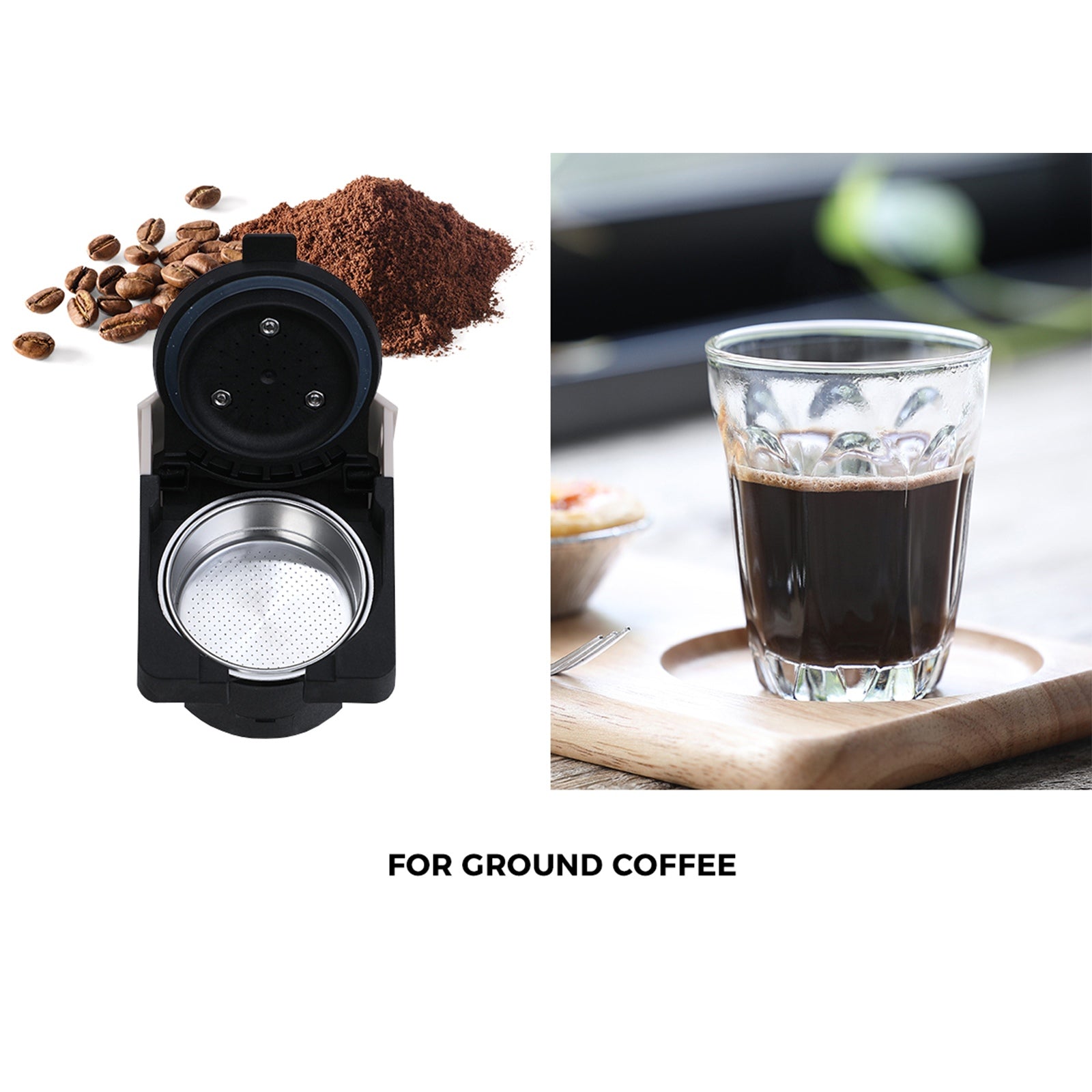 Vevare Capsule Coffee Machine 19 Bars 3in1 Nespresso/Dolce-Gusto Maker - Sunyee