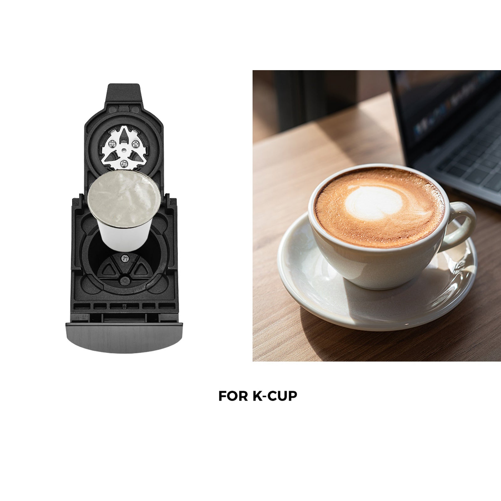 Vevare 5in1 Capsule Coffee Machine Milk Frother Nespresso Dolce-Gusto Pod Maker - Sunyee