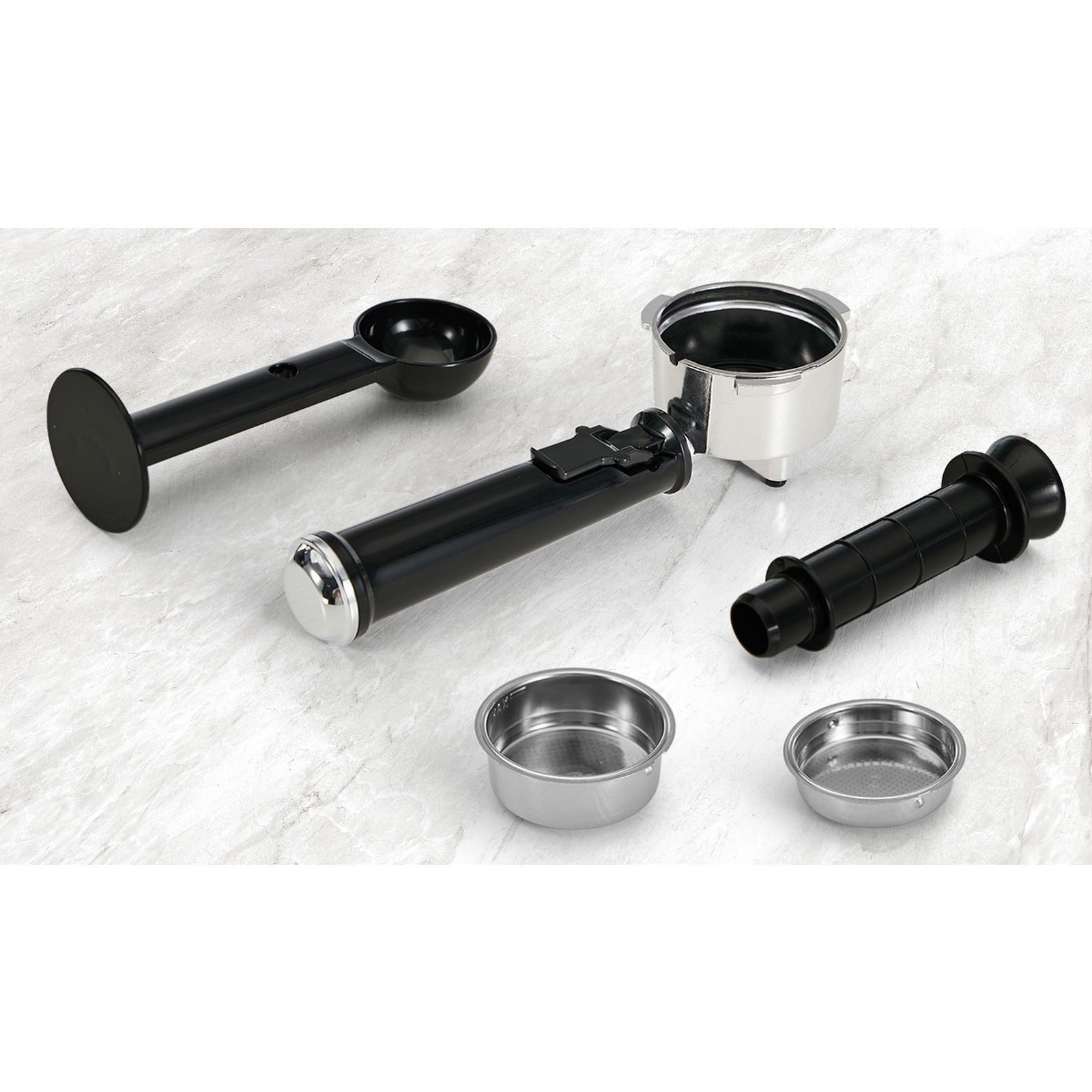 Vevare Espresso Coffee Machine Latter Cappuccino Maker 19 Bar Milk Frother Inox - Sunyee