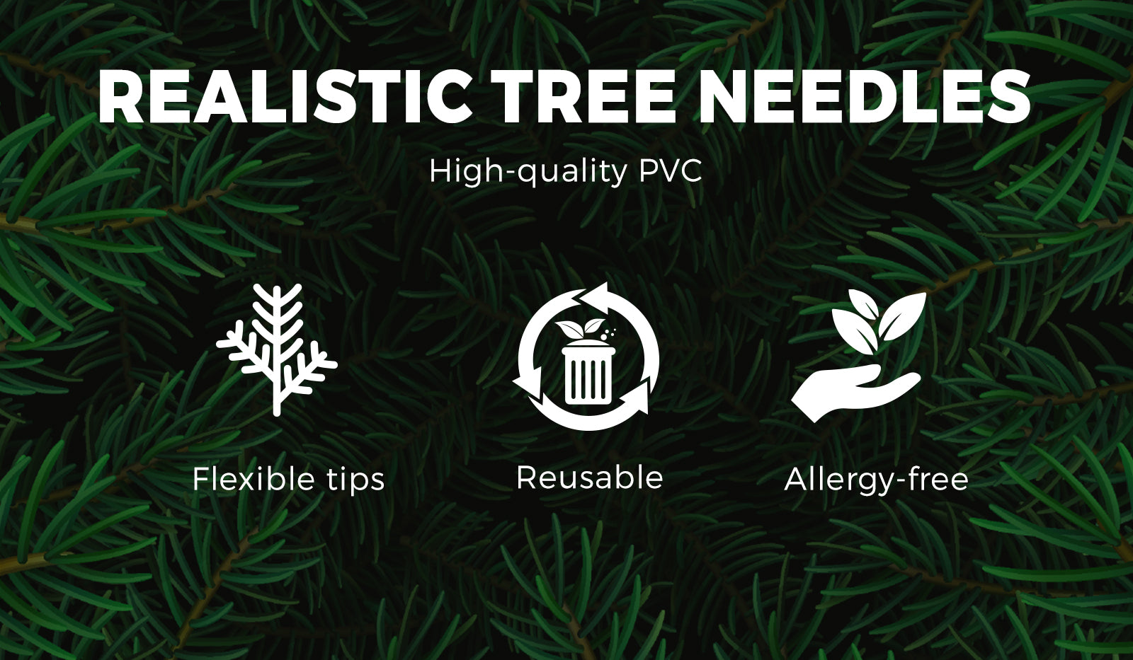 Christmas Tree Xmas Decorations 1.8M 6FT Home Decor Green Artificial 1200 tips - Sunyee