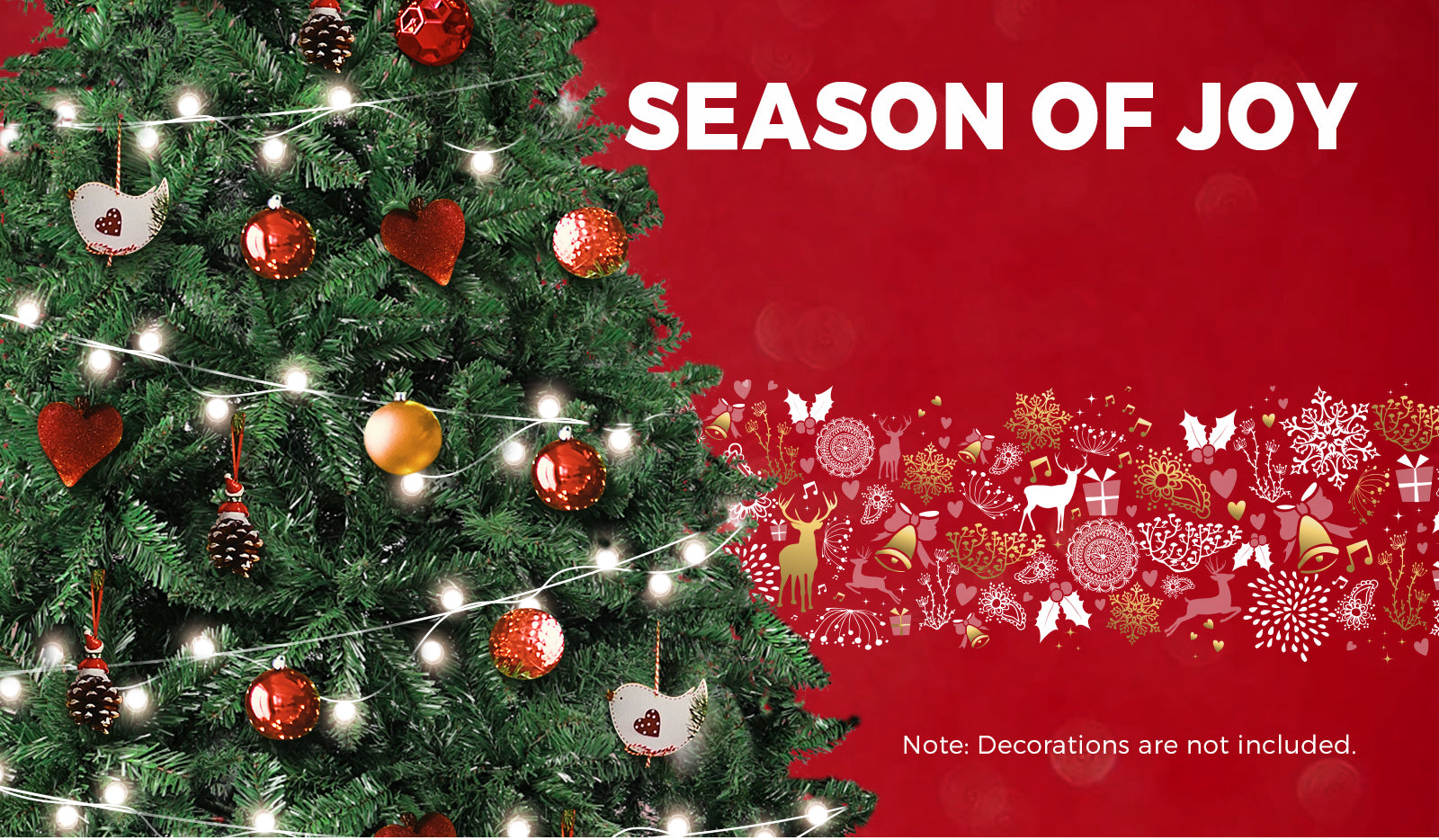 Christmas Tree Xmas Decorations 1.8M 6FT Home Decor Green Artificial 1200 tips - Sunyee