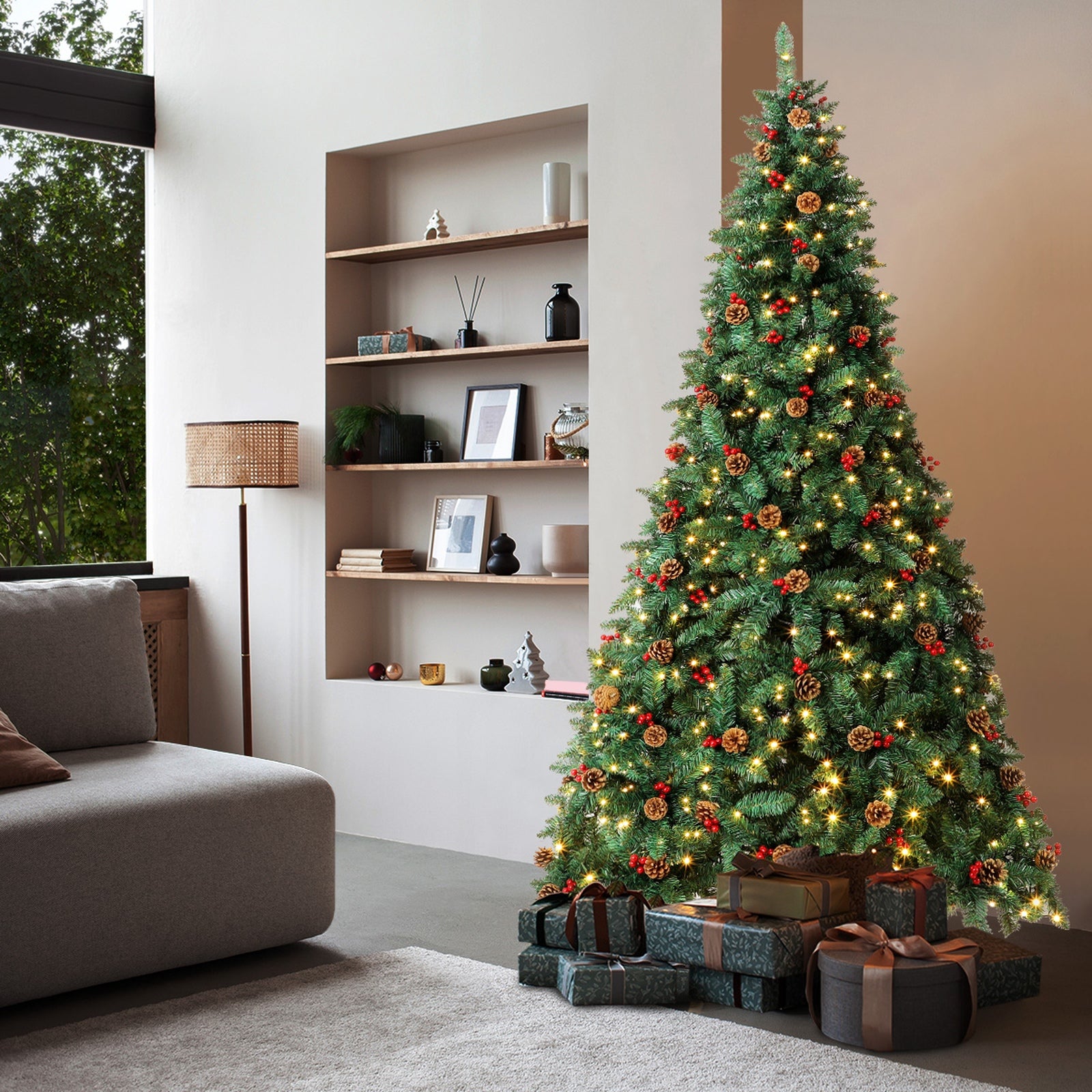 Tinseltown LED Christmas Tree 1.8M/2.1M/2.4M Xmas Trees Decorations Green Ornaments - Sunyee