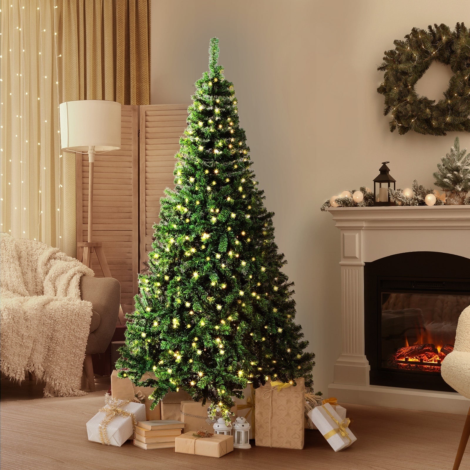 Tinseltown Christmas Tree LED Light 1.8M/2.1M/2.4M Xmas Trees Decorations Green