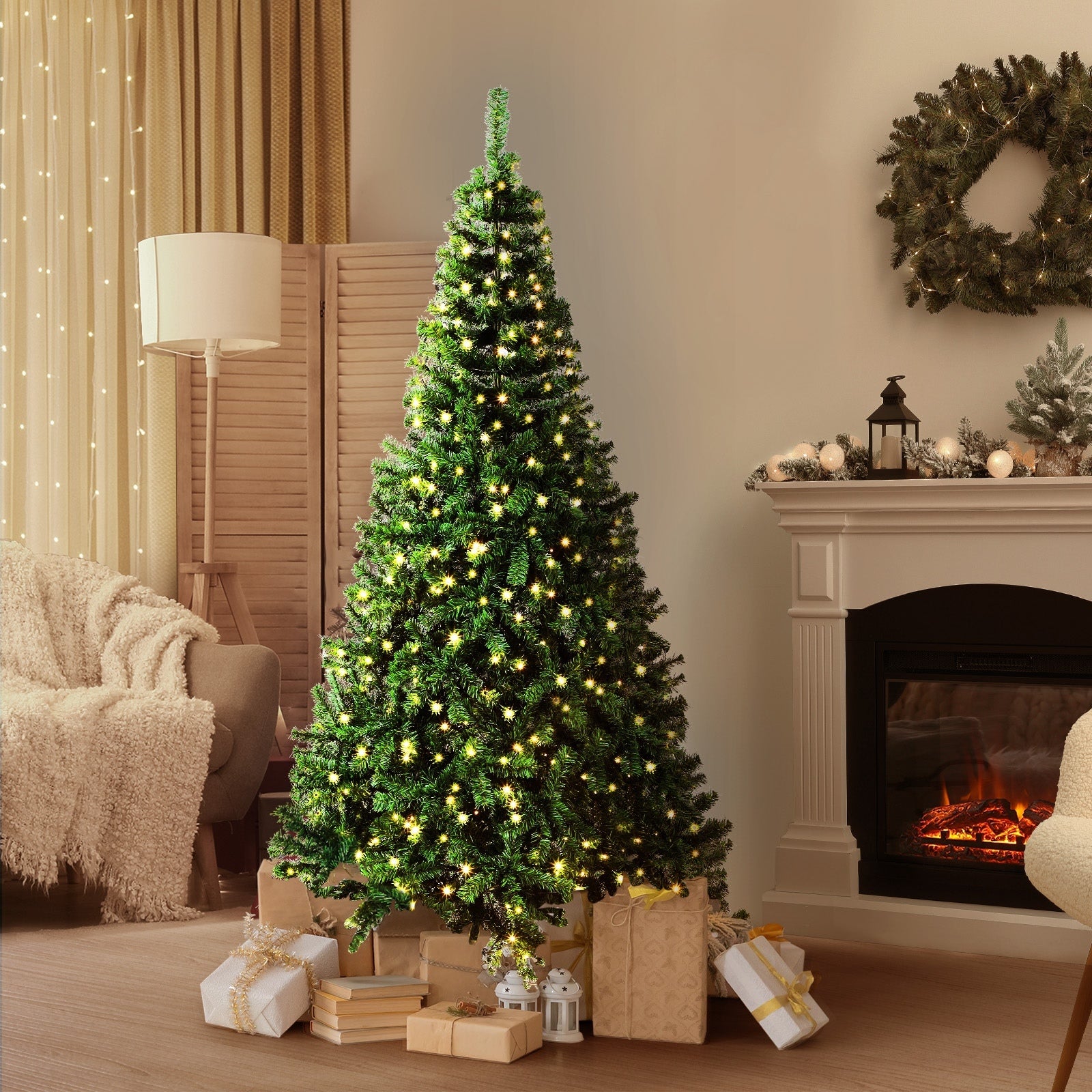 Tinseltown Christmas Tree LED 1.5M/1.8M/2.1M/2.4M/2.7M Xmas Trees Decorations - Sunyee