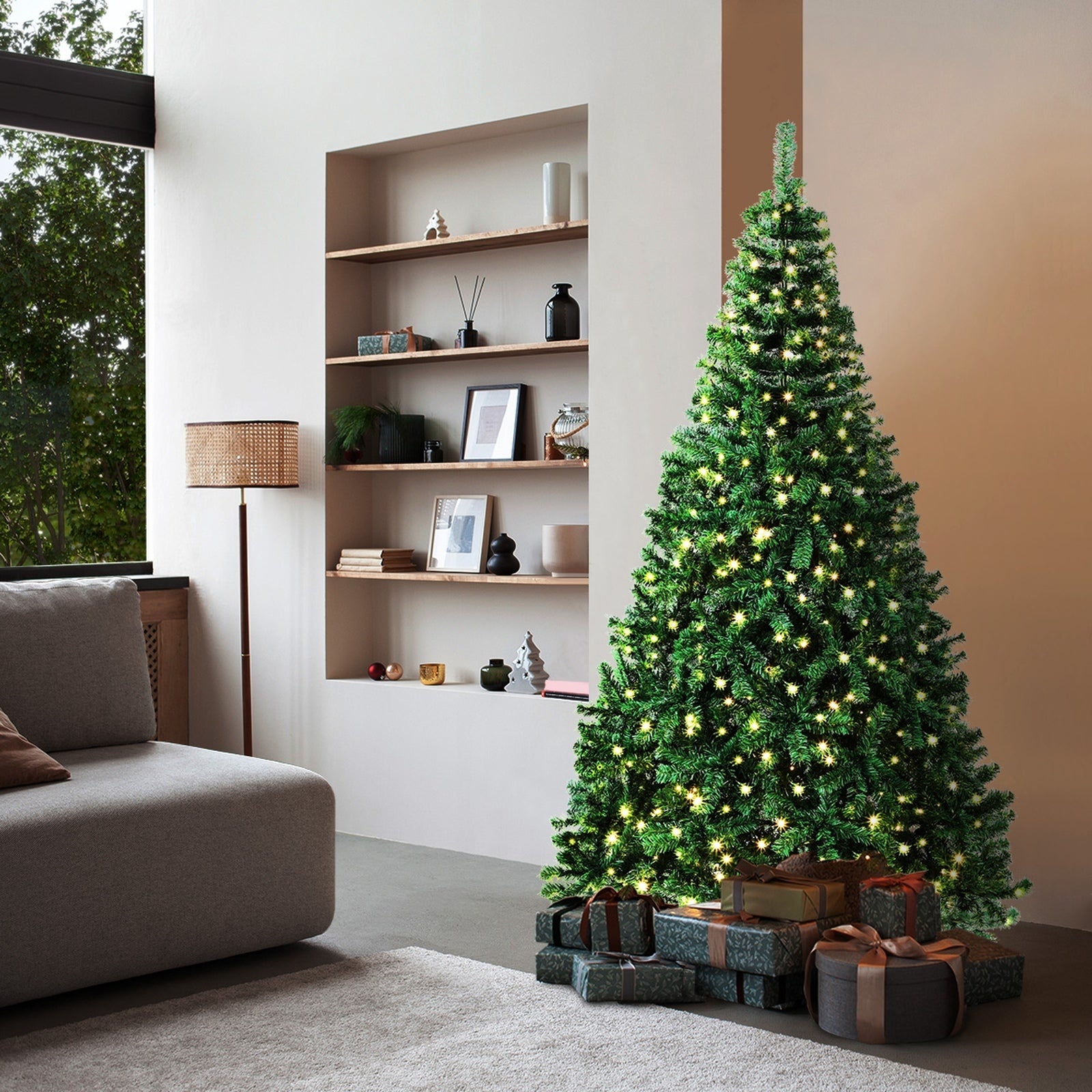 Tinseltown LED Christmas Tree 1.8M 6FT Xmas Trees Decorations Green 830 Tips - Sunyee