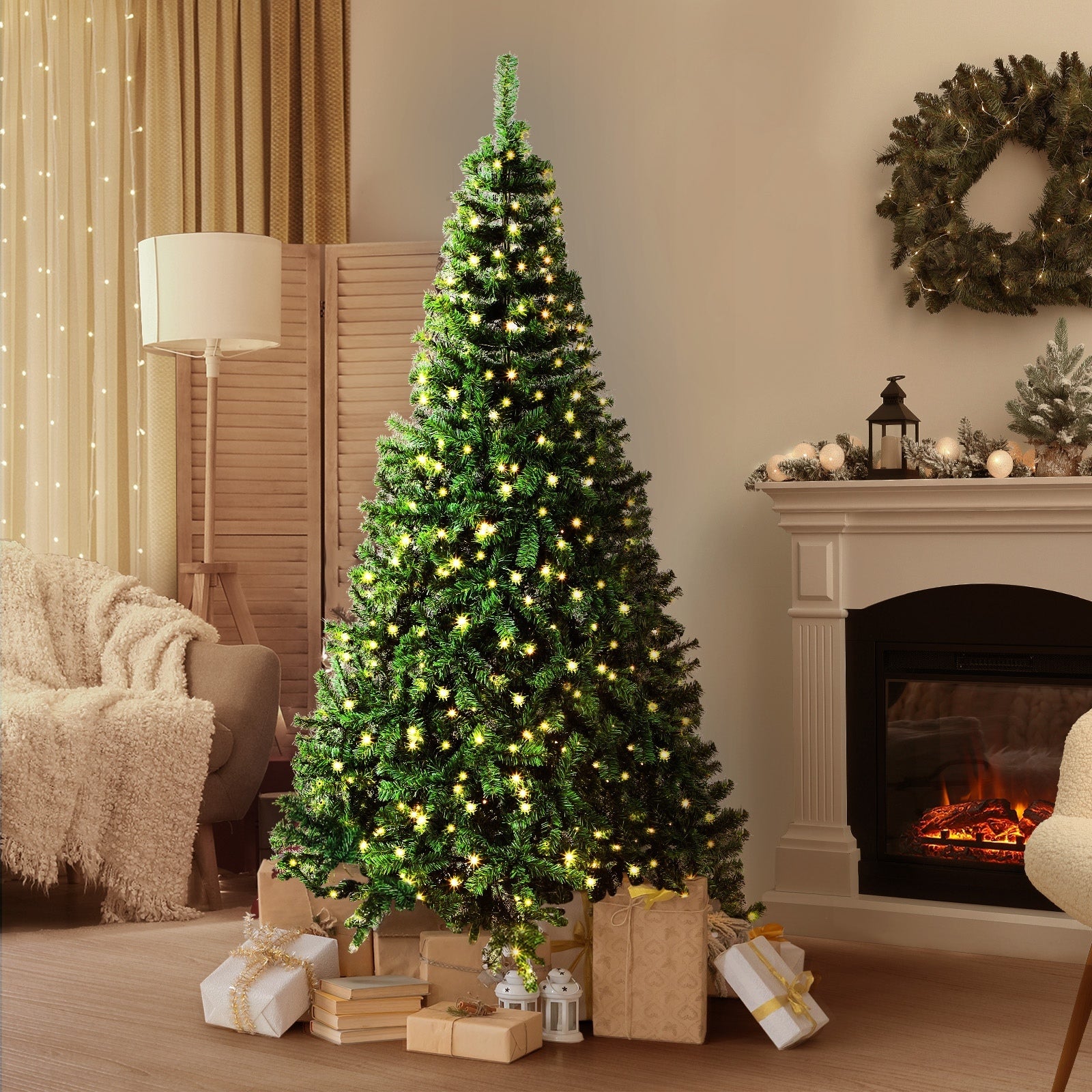 Tinseltown Christmas Tree LED Light 1.8M/2.1M/2.4M Xmas Trees Decorations Green