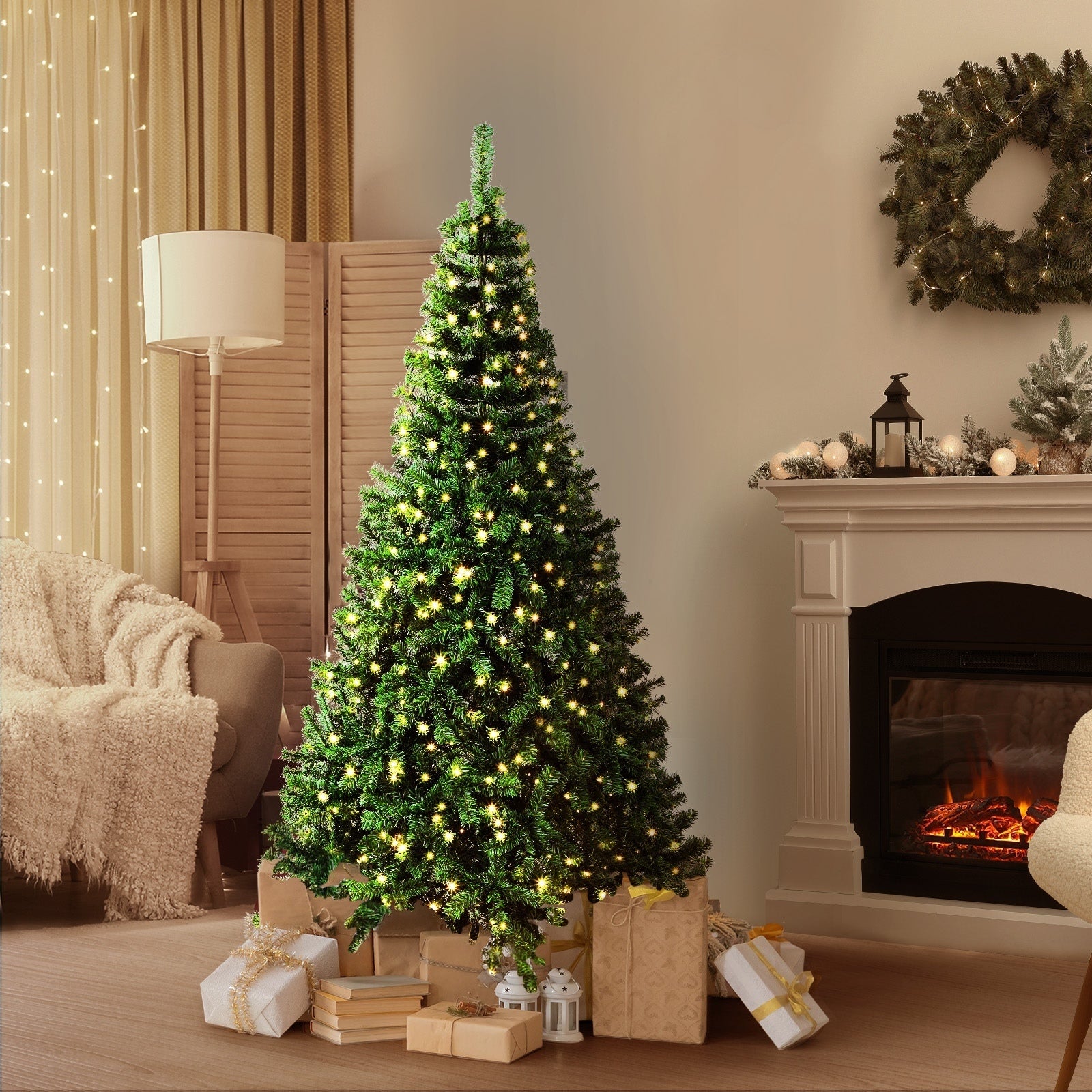 Tinseltown Christmas Tree LED Light 1.8M/2.1M/2.4M Xmas Trees Decorations Green