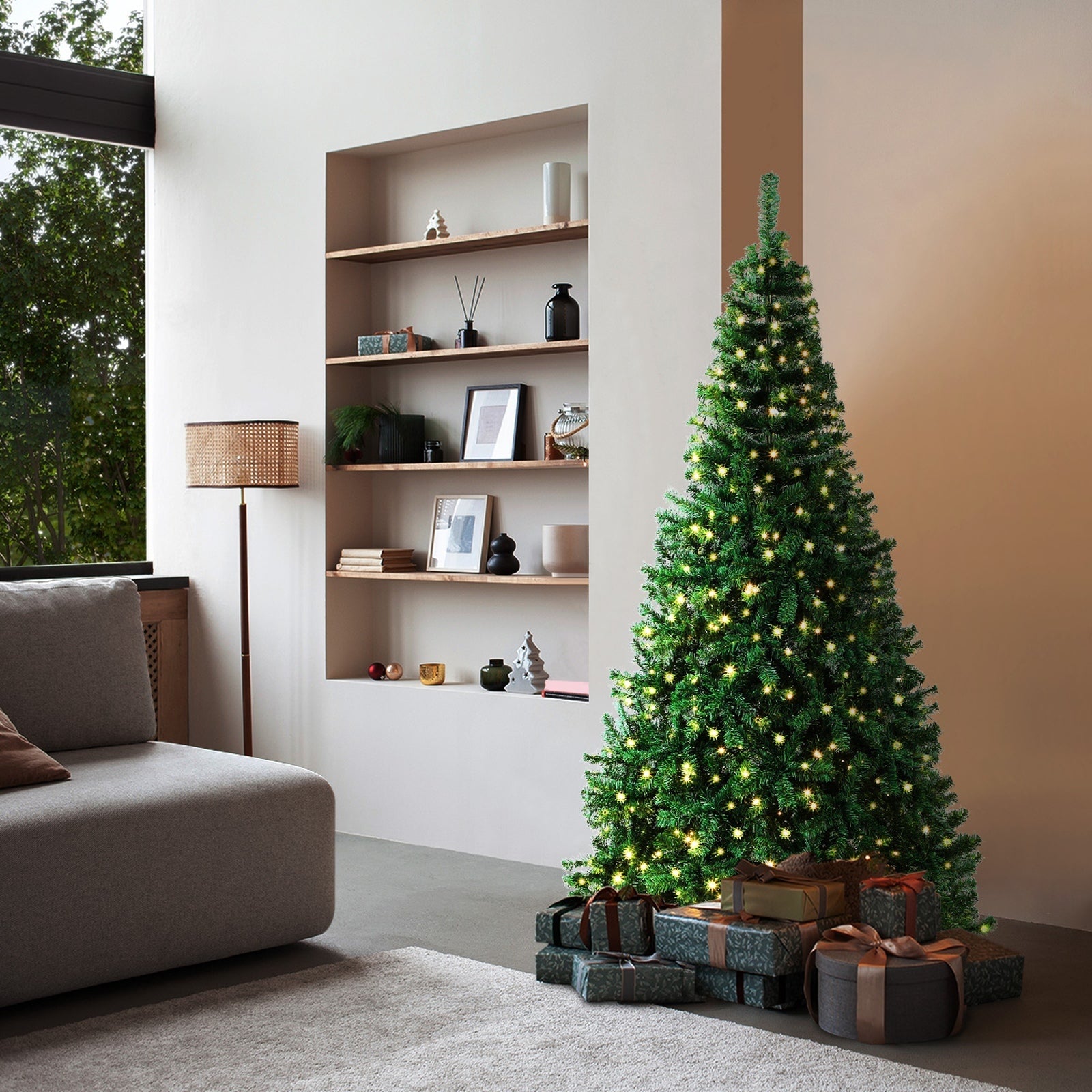 Tinseltown LED Christmas Tree 1.5M 5FT Xmas Trees Decorations Green 445 Tips - Sunyee