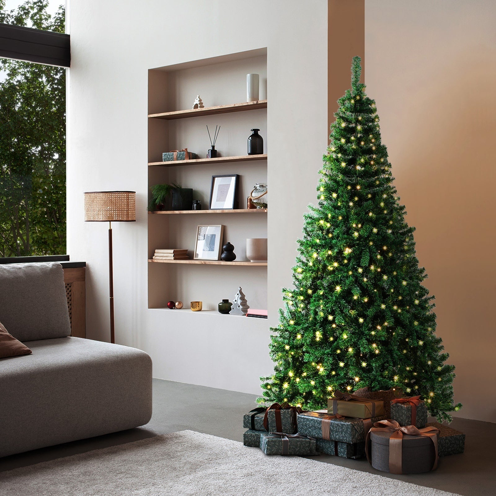 Tinseltown LED Christmas Tree 1.8M 6FT Xmas Trees Decorations Green 800 Tips - Sunyee