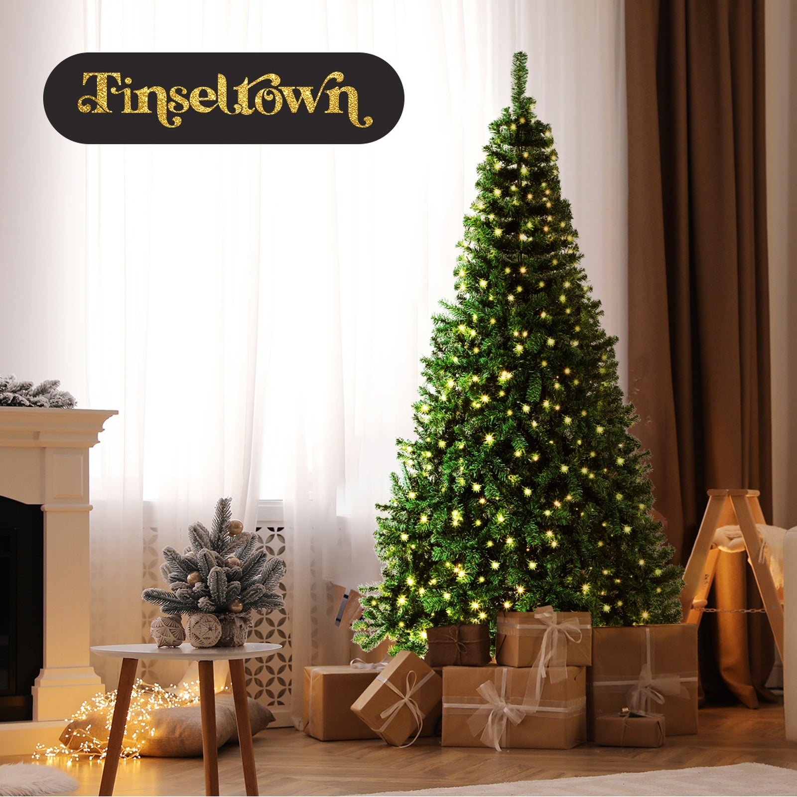 Tinseltown LED Christmas Tree 2.1M 7FT Xmas Trees Decorations Green 1000 Tips - Sunyee