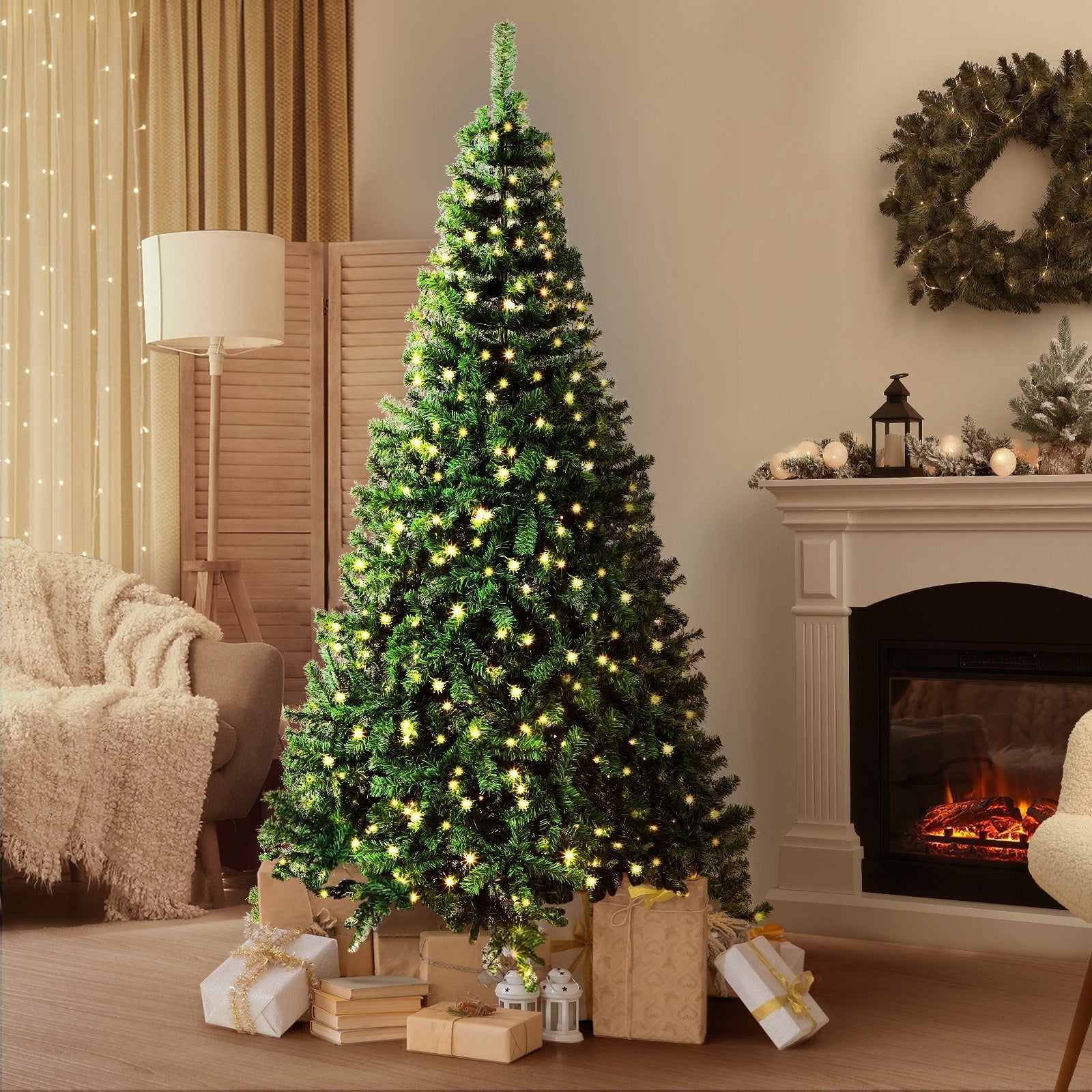 Tinseltown Christmas Tree LED Light 1.8M/2.1M/2.4M Xmas Trees Decorations Green