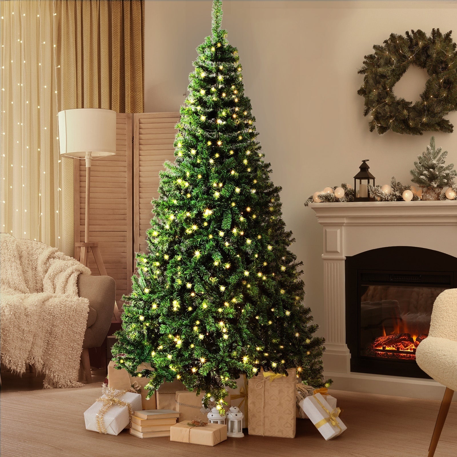 Tinseltown Christmas Tree LED Light 1.8M/2.1M/2.4M Xmas Trees Decorations Green