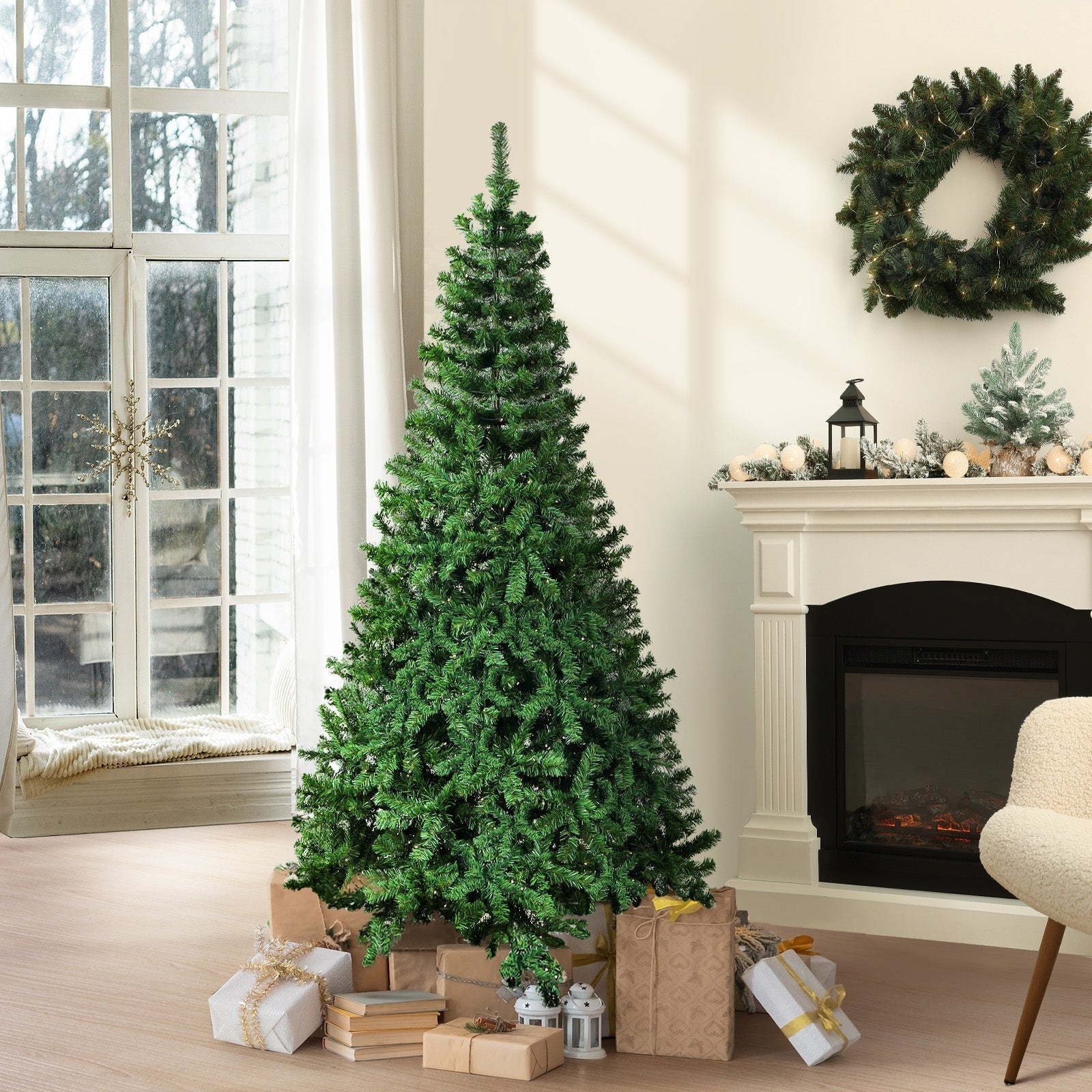 Tinseltown Christmas Tree 1.5M/1.8M/2.1M/2.4M/2.7M Xmas Trees Decorations Green - Sunyee