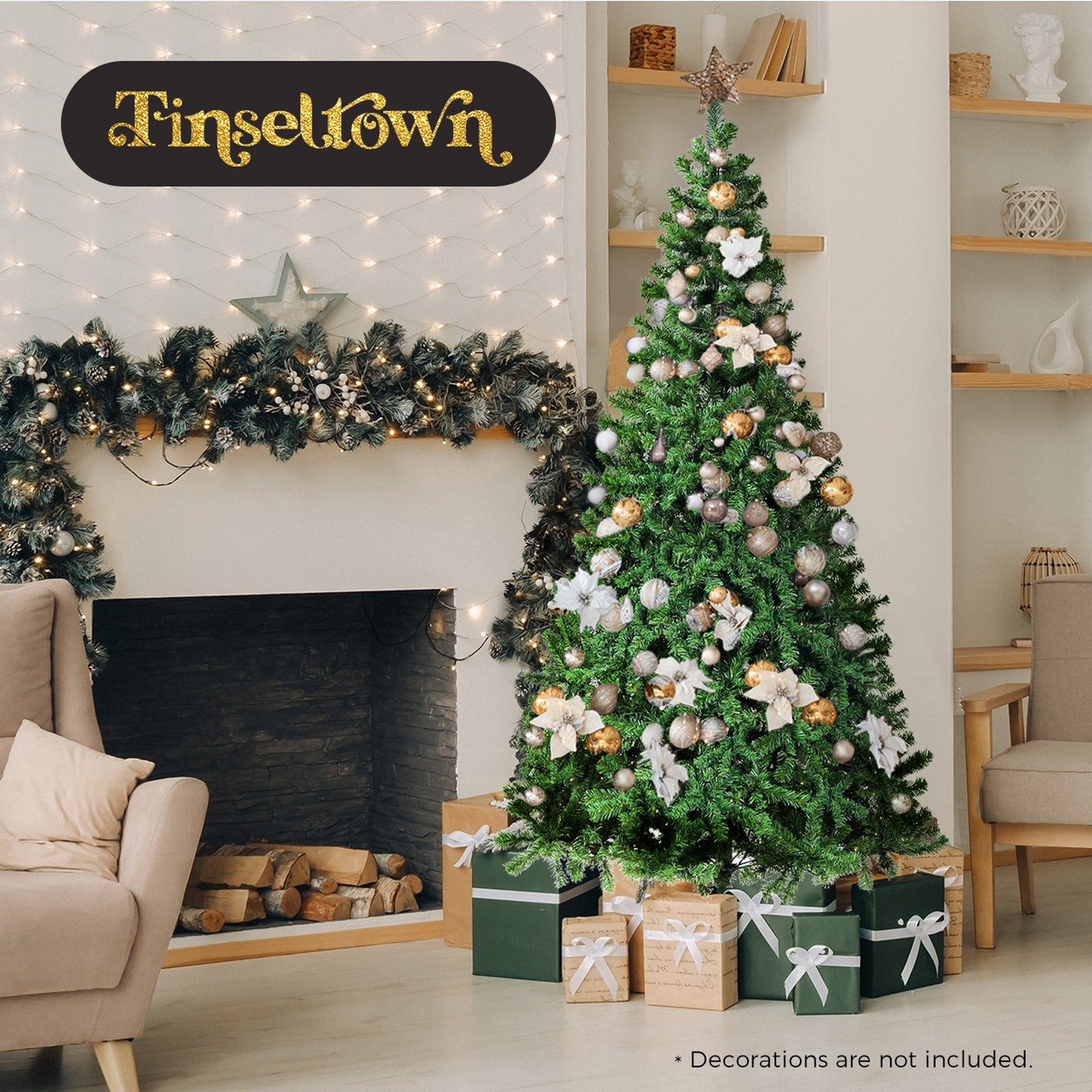 Tinseltown Christmas Tree 2.1M 7FT Xmas Trees Decorations Green 1000 Tips - Sunyee