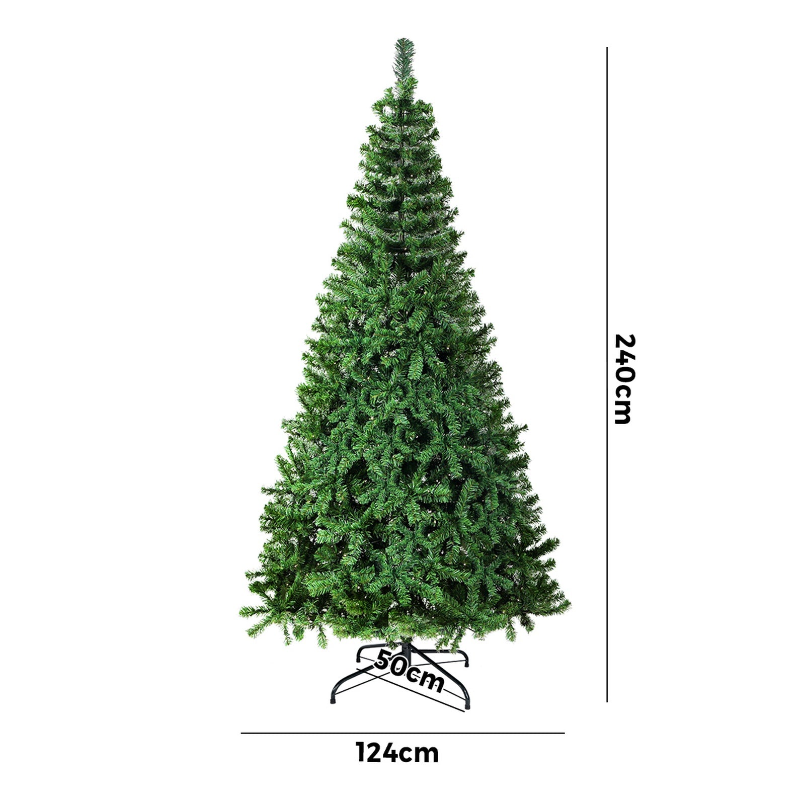 Tinseltown Christmas Tree 2.4M 8FT Xmas Trees Decorations Green 1400 Tips - Sunyee