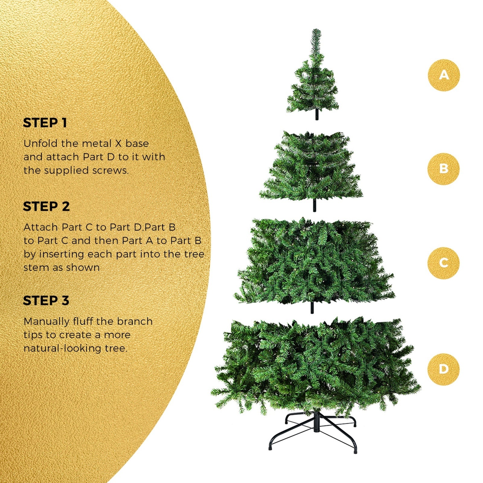 Tinseltown Christmas Tree 2.7M 9FT Xmas Trees Decorations Green 1708 Tips - Sunyee