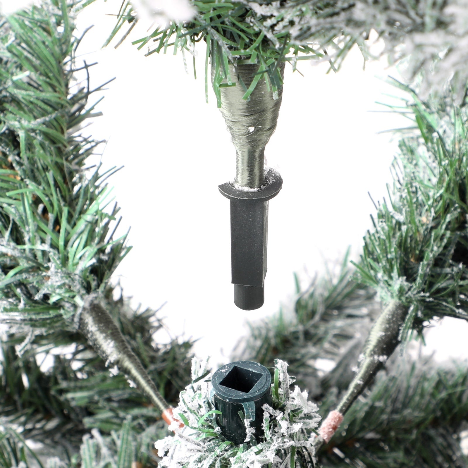 Tinseltown LED Christmas Tree 2.1M 7FT Xmas Trees White Snow Flocked Decorations - Sunyee