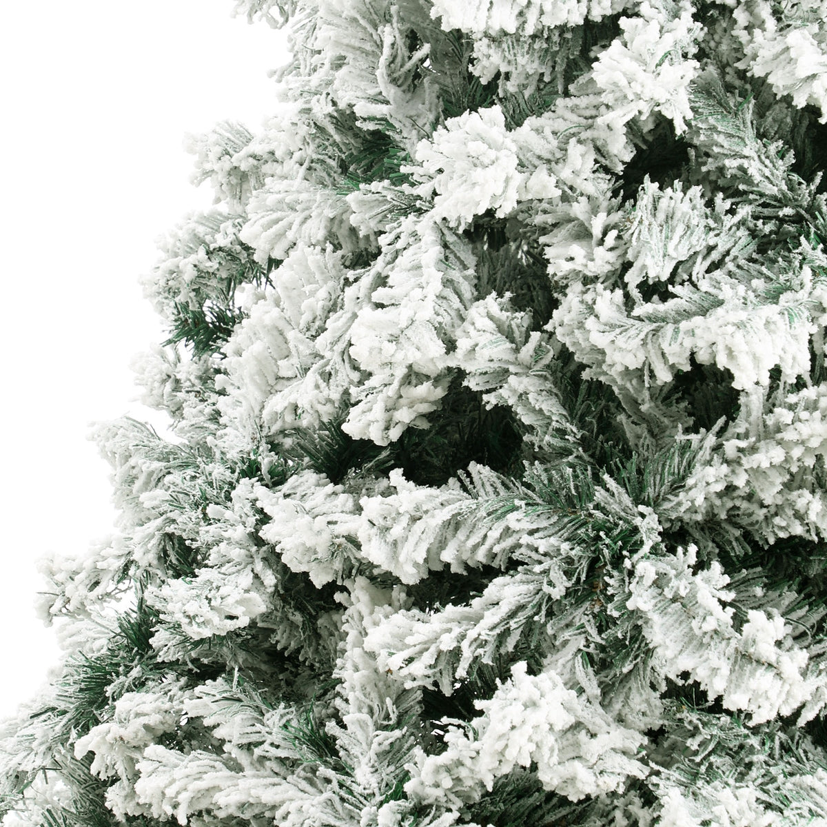 Tinseltown Christmas Tree 1.8M 6FT Xmas Trees Decorations White Snow Flocked 600 Tips