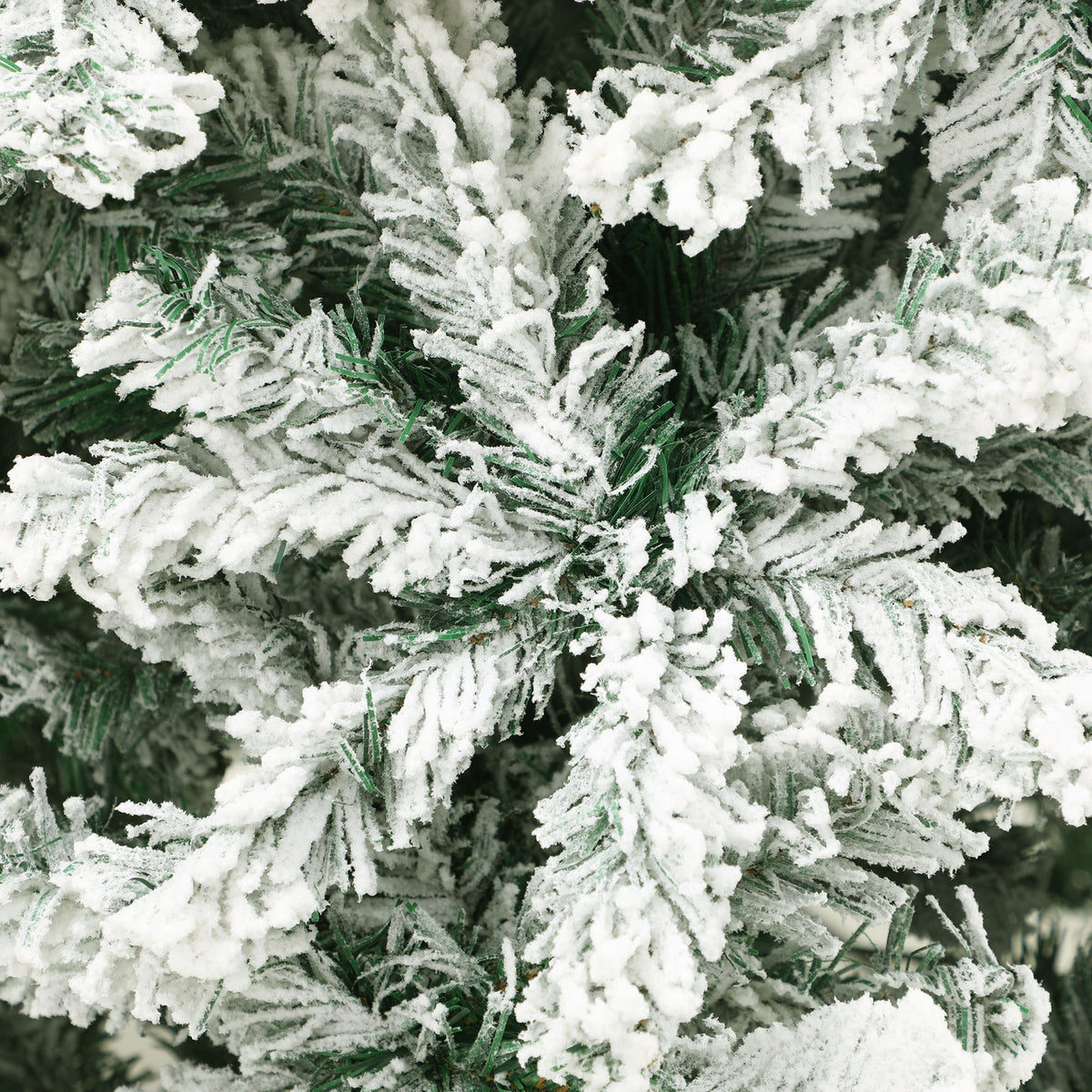 Tinseltown Christmas Tree 1.8M 6FT Xmas Trees Decorations White Snow Flocked 600 Tips